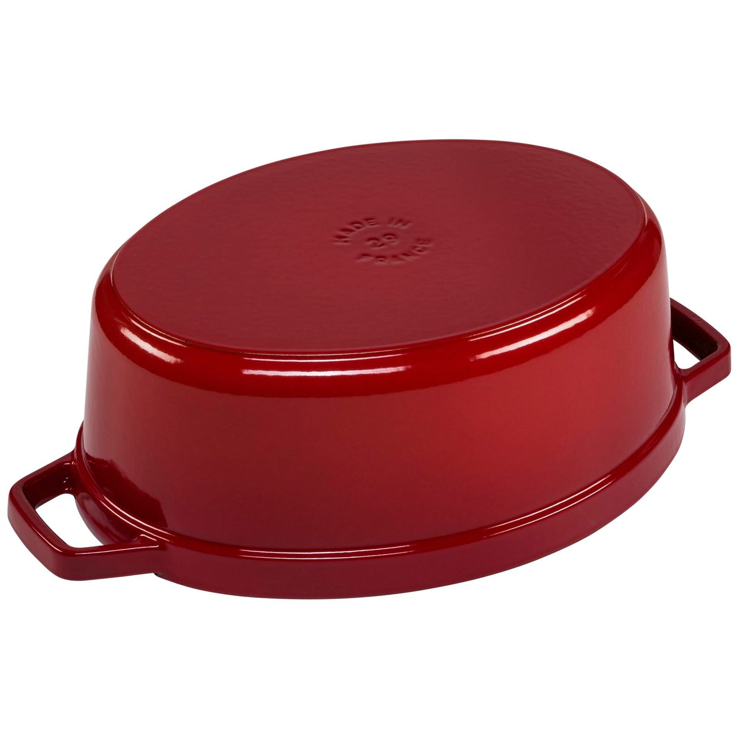 Staub Oval Cocotte, 29cm cast iron, cherry