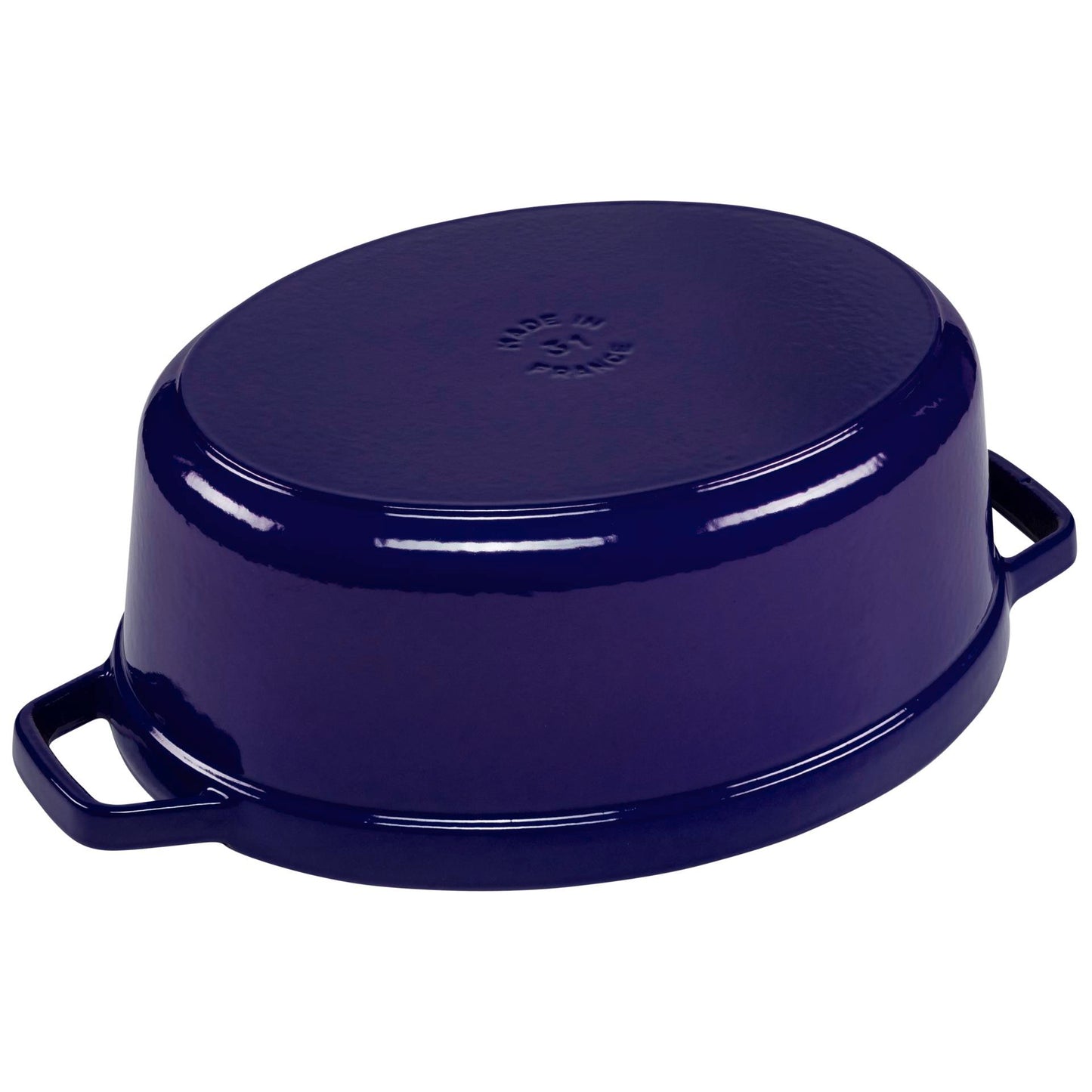 Staub Oval Cocotte, 31cm cast iron, dark blue