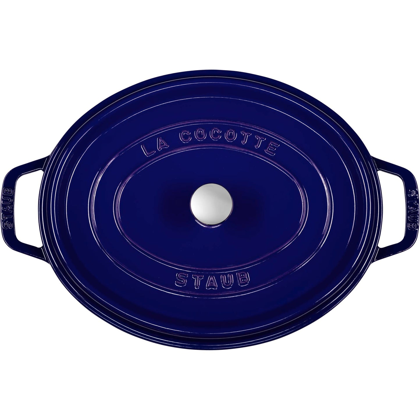 Staub Oval Cocotte, 31cm cast iron, dark blue