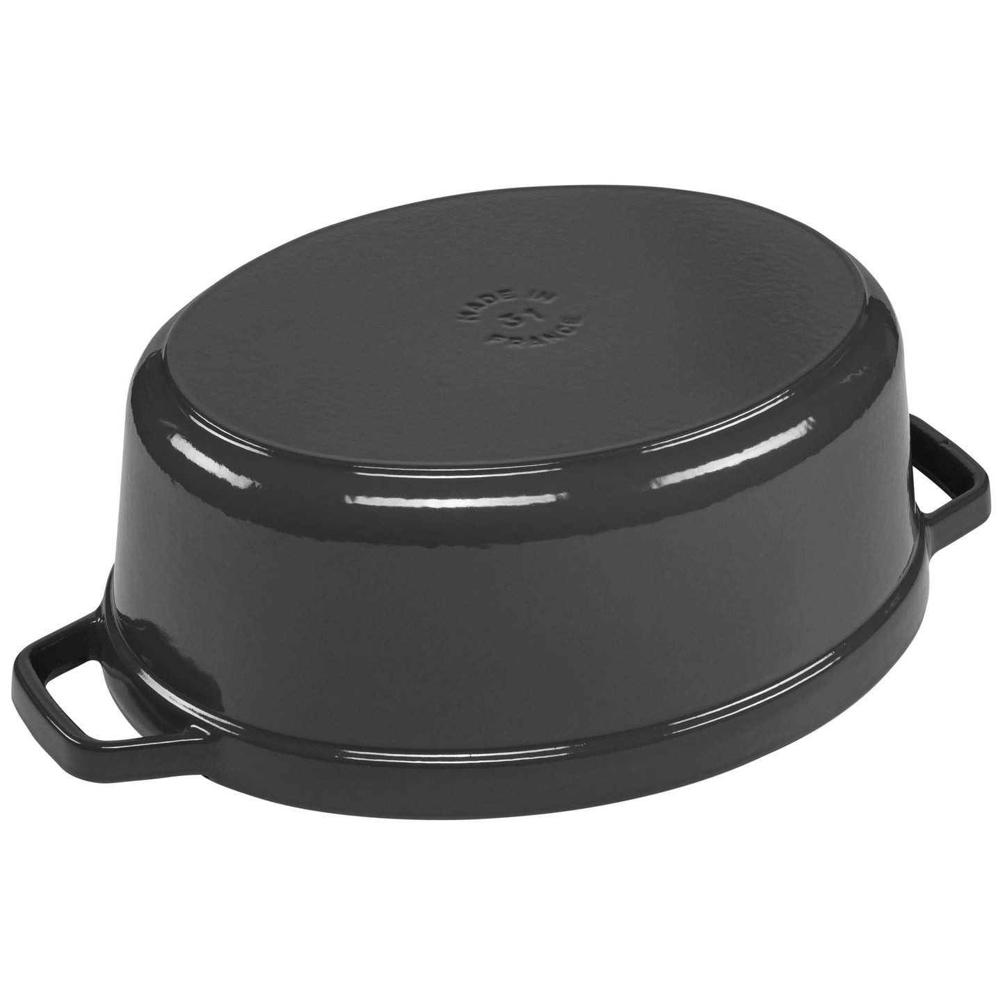 Staub Round Cocotte, 31cm cast iron, graphite grey