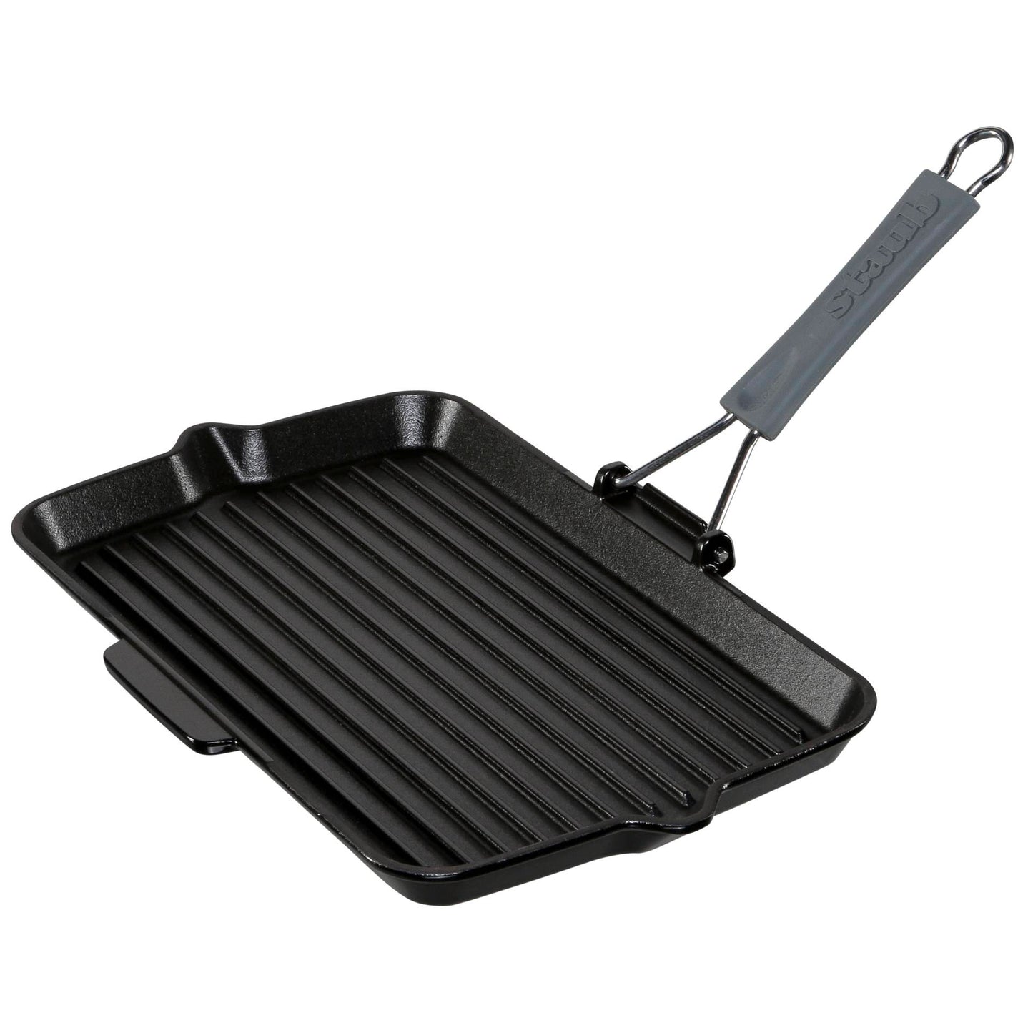 Staub Square Grill Pan 34x21cm cast iron, black, induction
