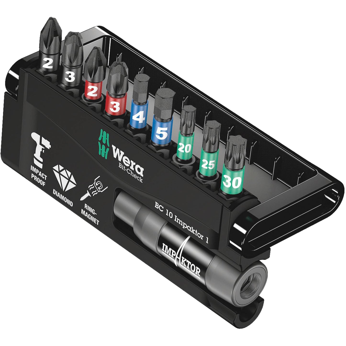WERA Bit-Check 10 Impaktor 1 Bit-Check