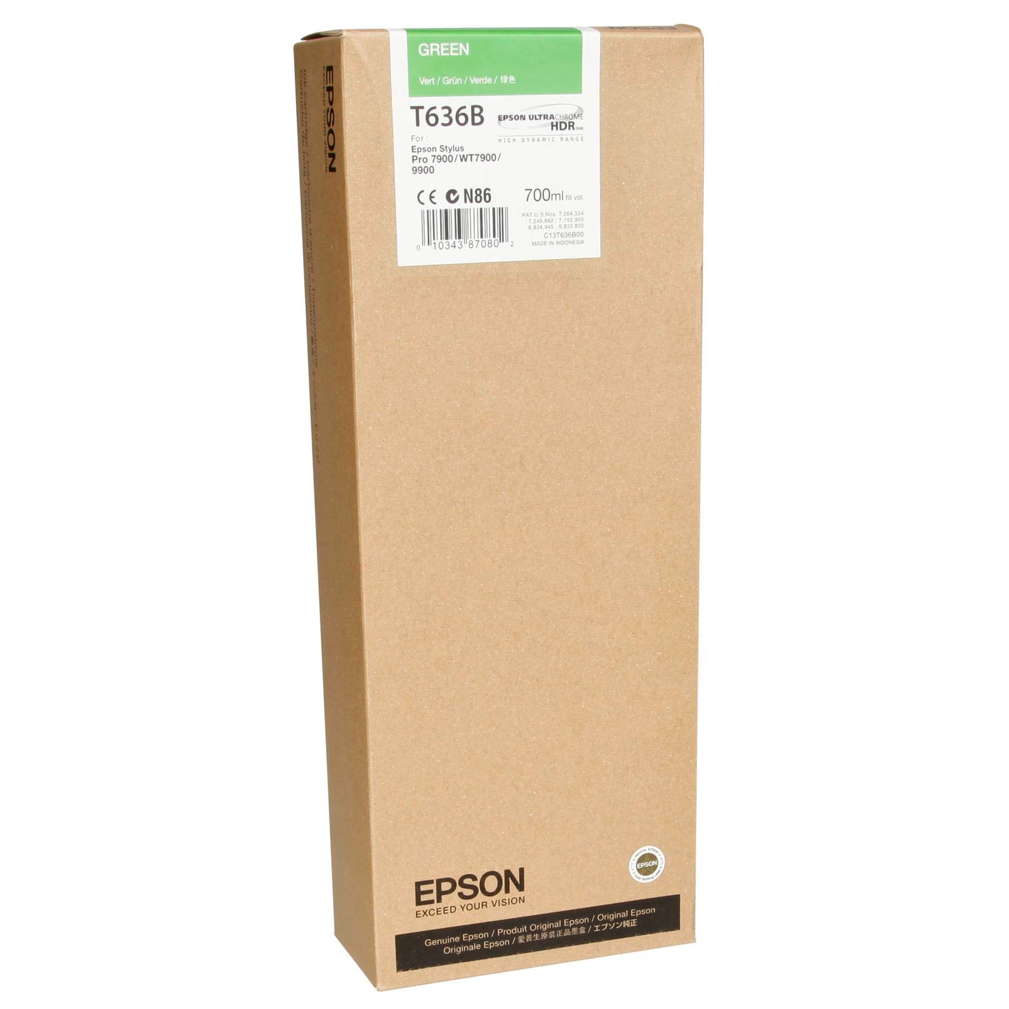 Epson ink cartridge green T 636 700 ml T 636B