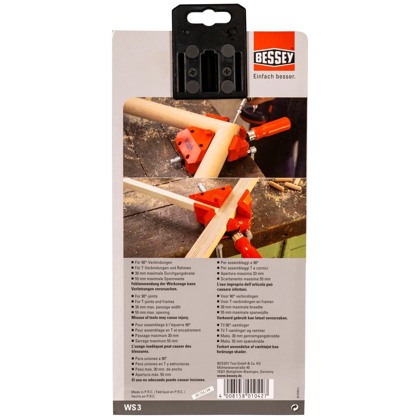 BESSEY Angle clamp WS3