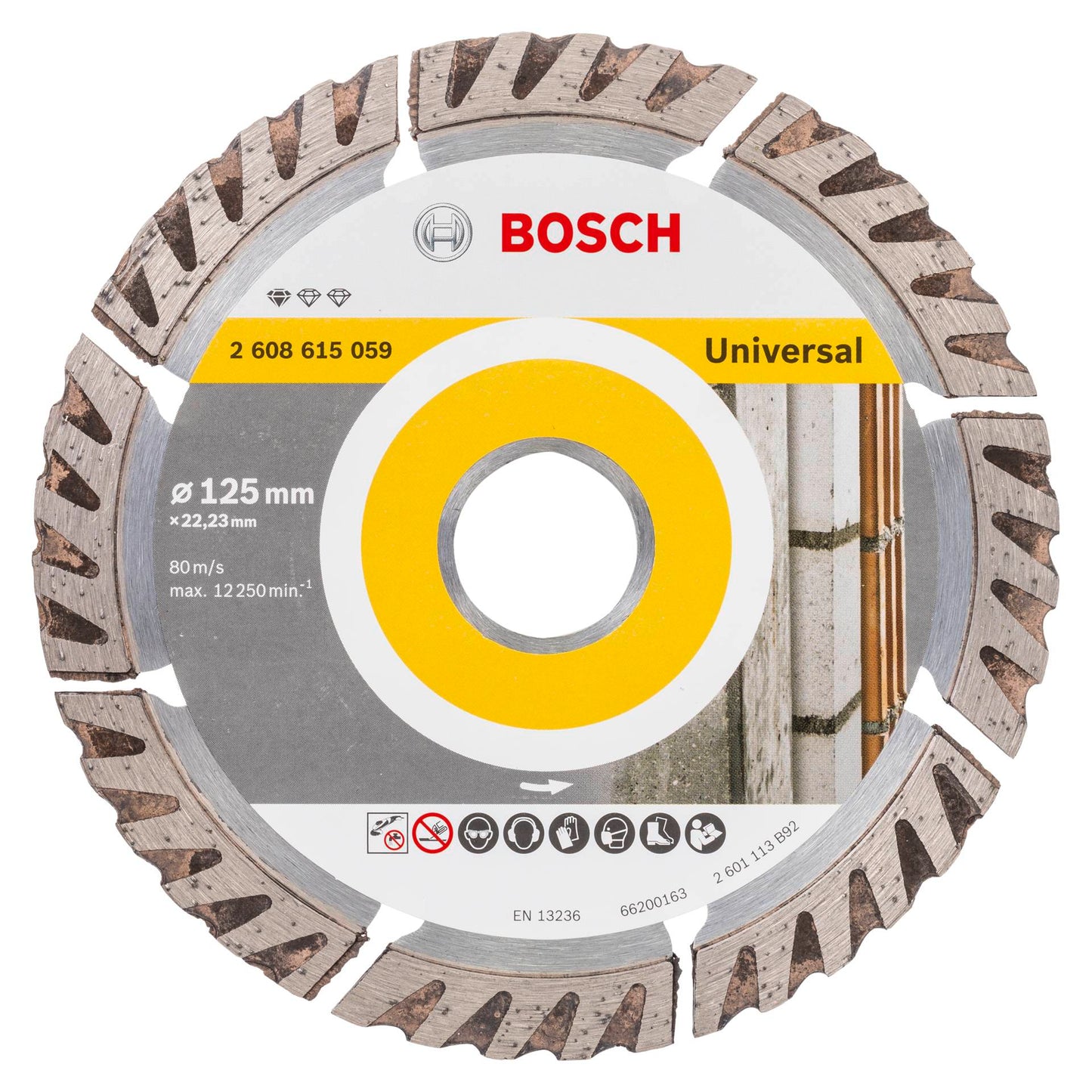 Bosch Diamond Abrasive Blade 125x22,23 Stnd. universal Speed