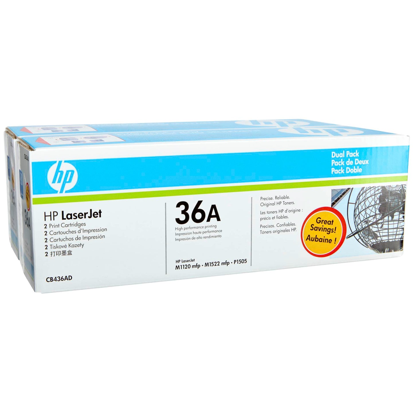 HP Toner CB 436 AD Twin Pack black No. 36 A