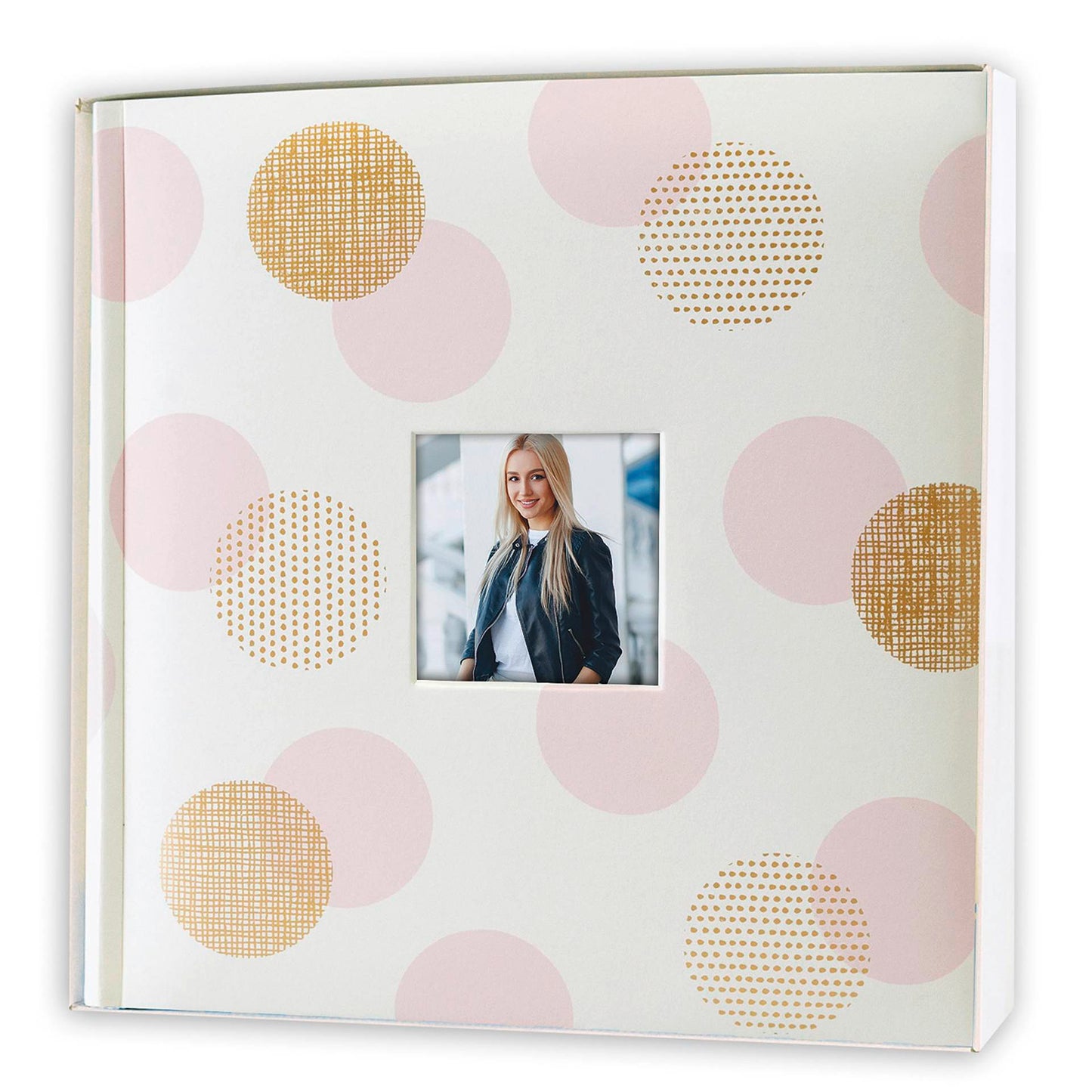 ZEP Elena gold/pink 24x24 20 Pages Photo Album NZ2420G