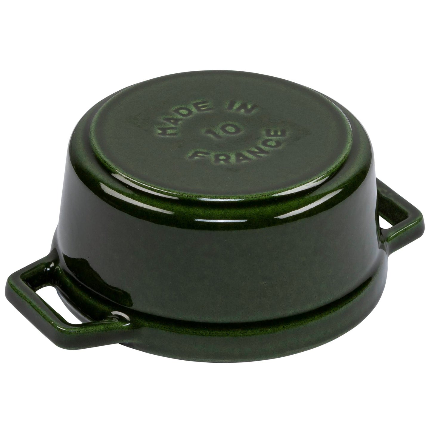 Staub Mini Cocotte 10cm round basil green, cast iron