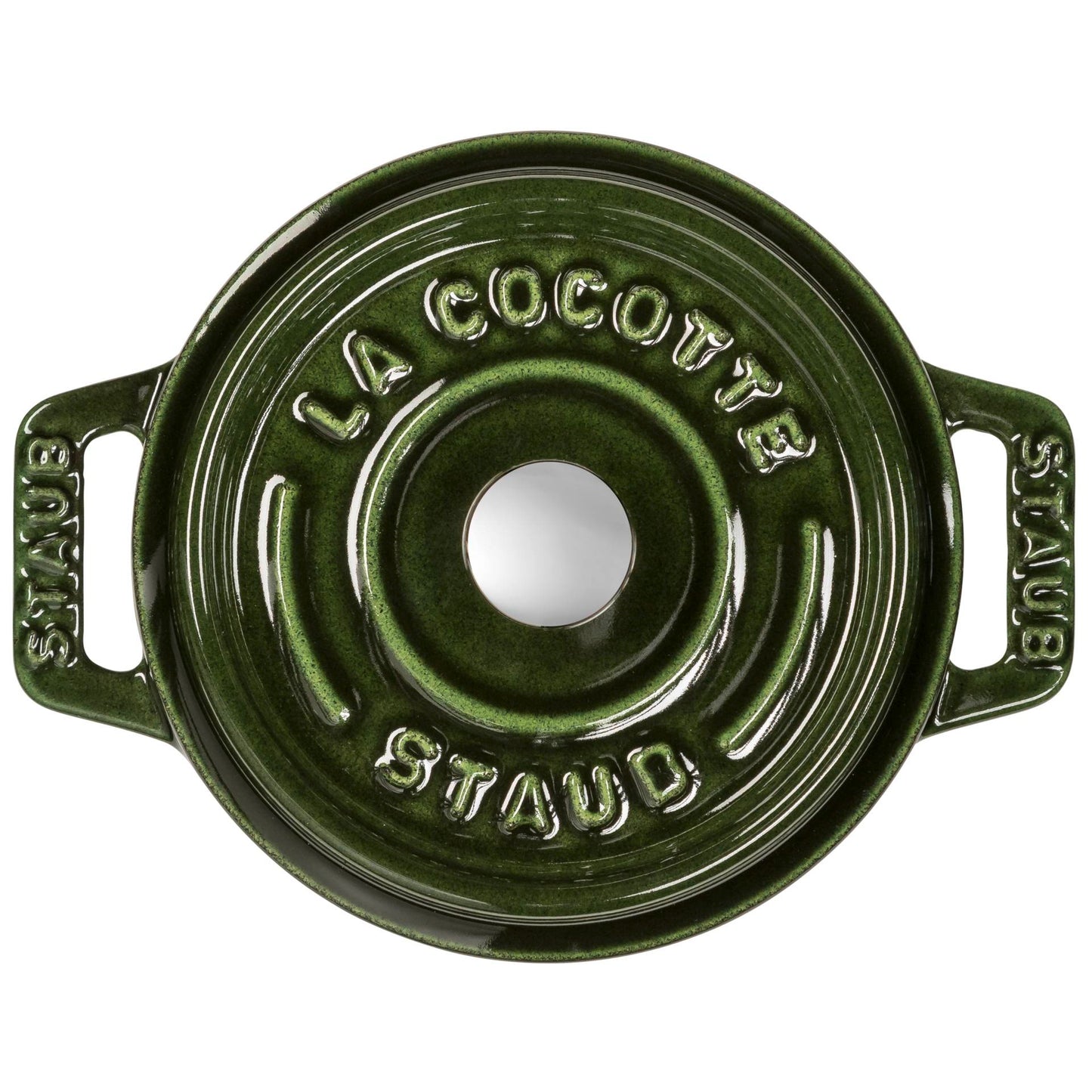 Staub Mini Cocotte 10cm round basil green, cast iron