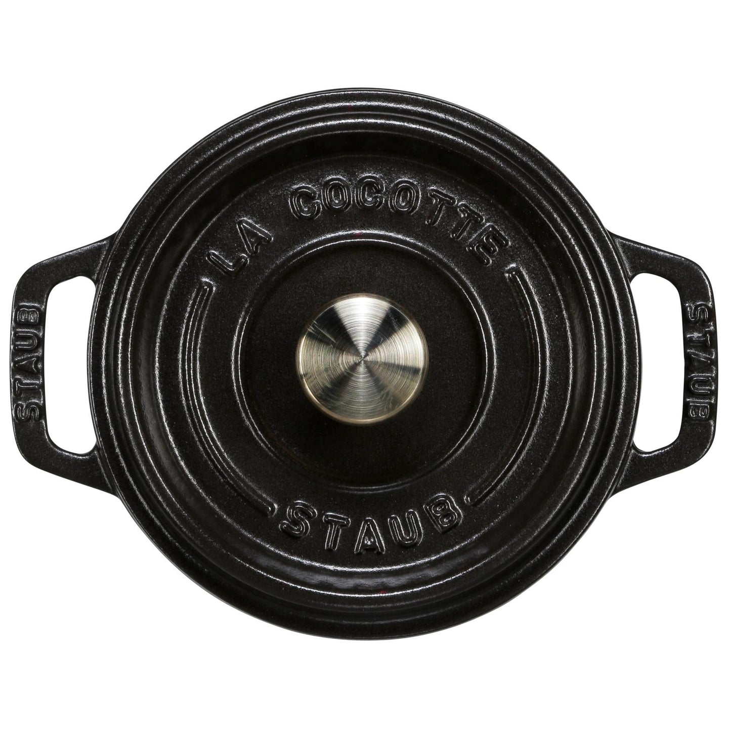 Staub Cocotte 12cm round black, cast iron