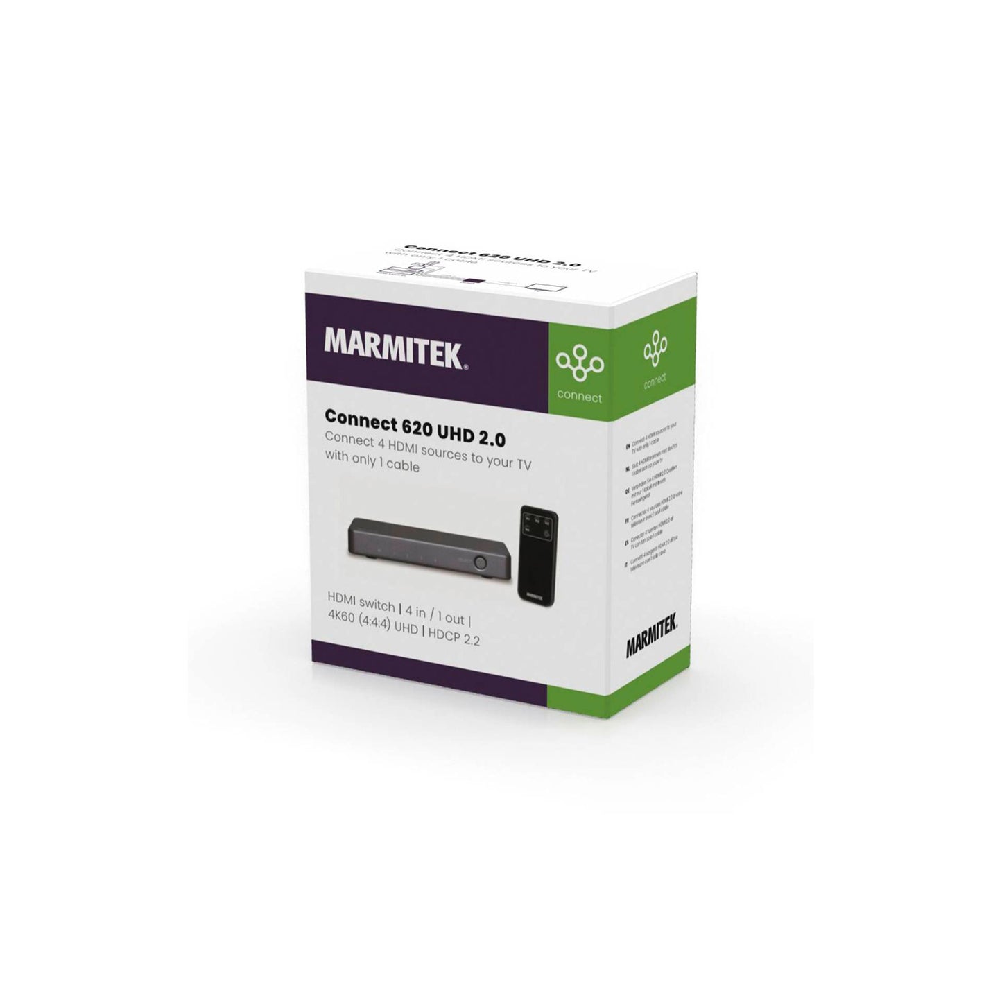 Marmitek HDMI Switch 4K60 Connect 620 UHD 2.0