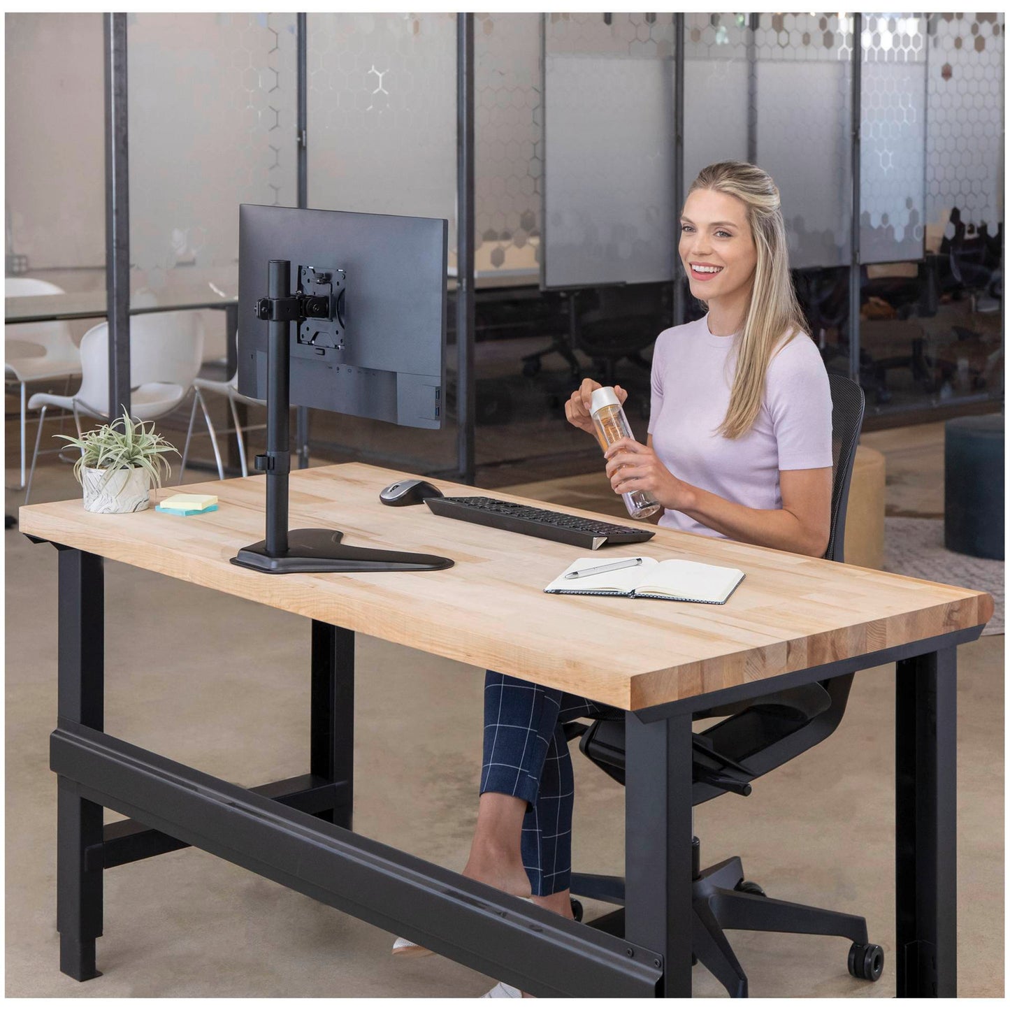 Fellowes Professional Series Freestanding Single Monitor Arm