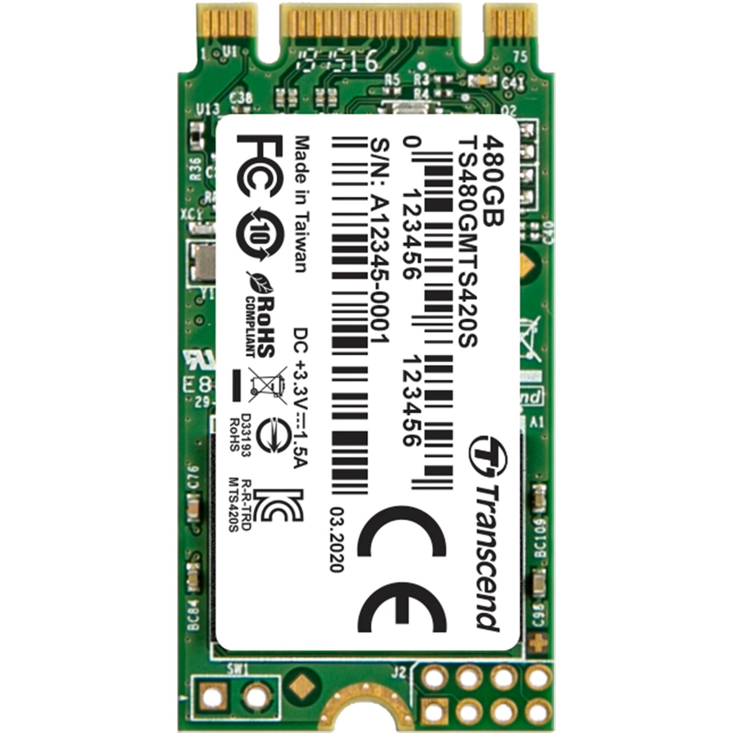 Transcend SSD MTS420S 480GB M.2 SATA III