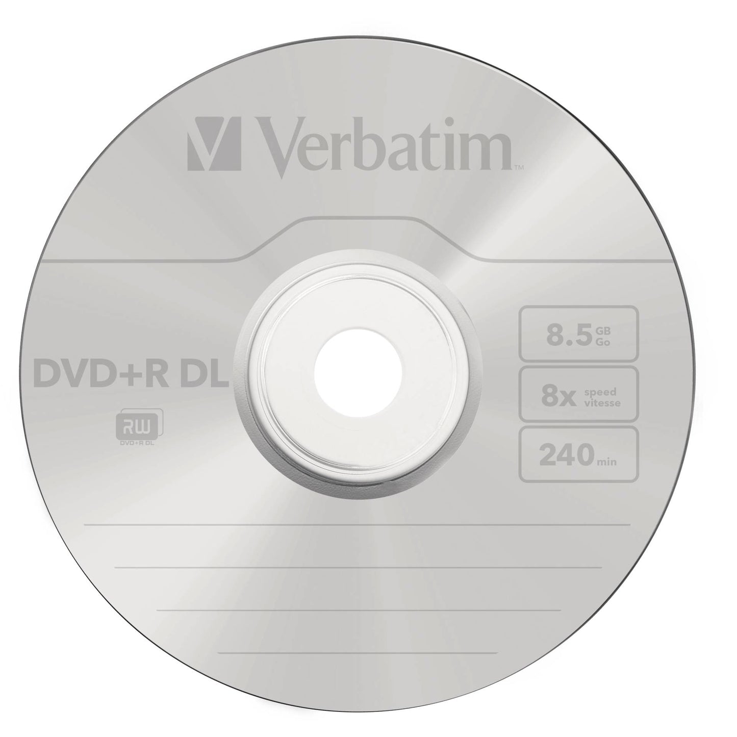 1x5 Verbatim DVD+R Double Layer 8x Speed, Jewel Case 8,5GB