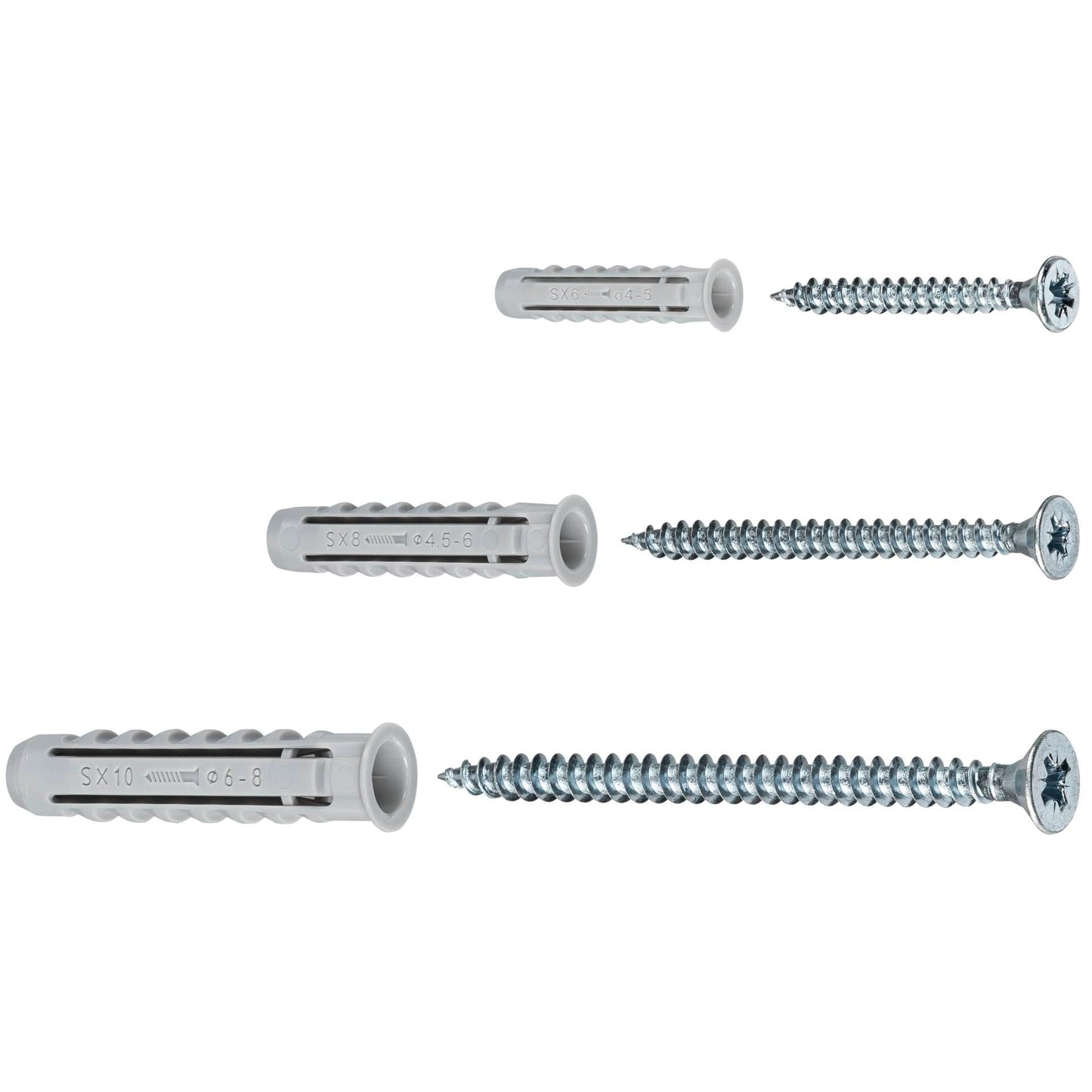 Fischer FIXtainer - SX Plugs & Screws Box (210)