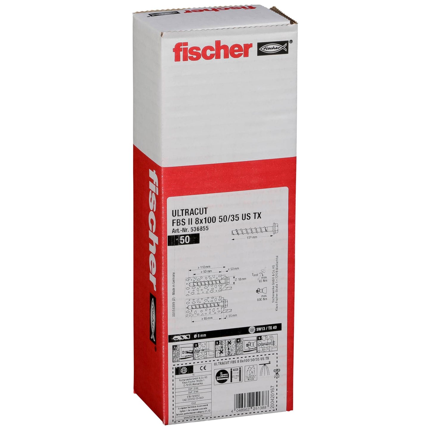 Fischer ULTRACUT FBS II 8x100 50/35 US TX 50 pcs