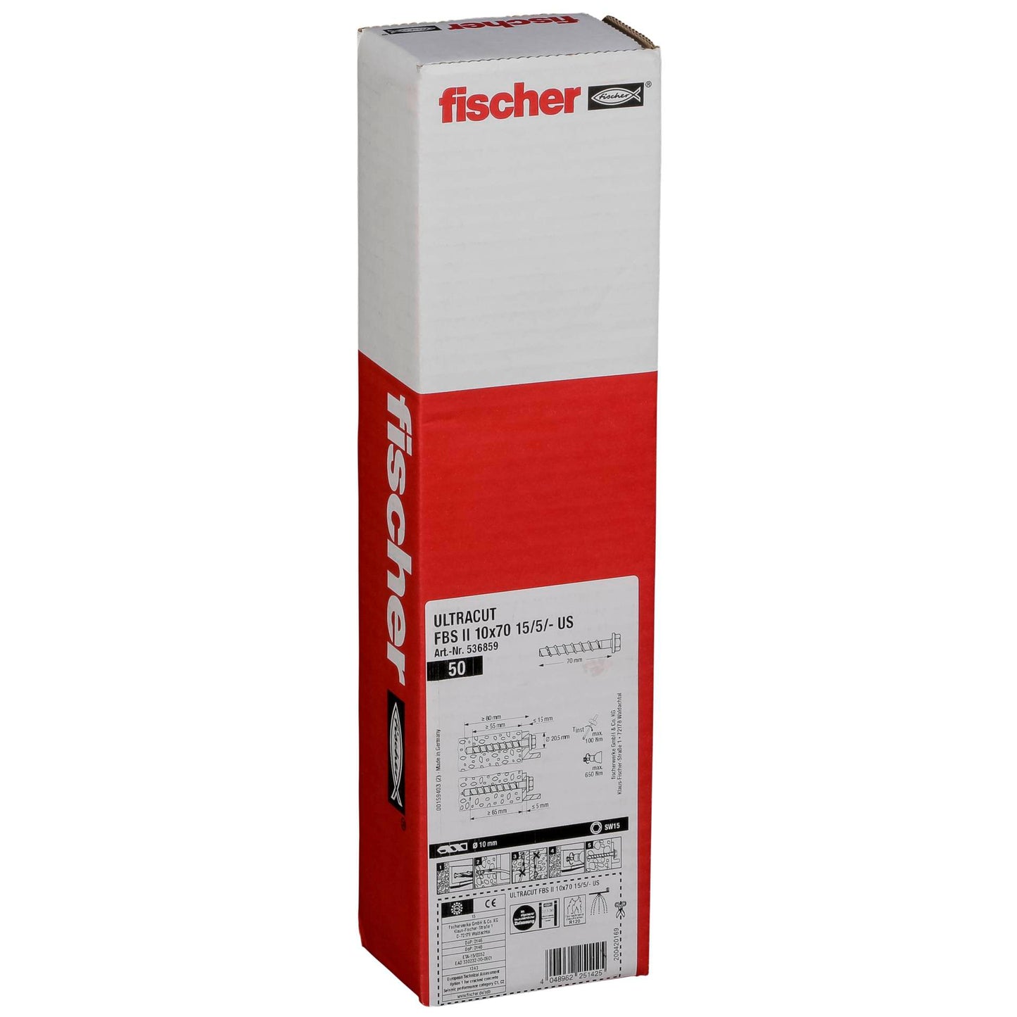 Fischer ULTRACUT FBS II 10x70 15/5/- US 50 pcs