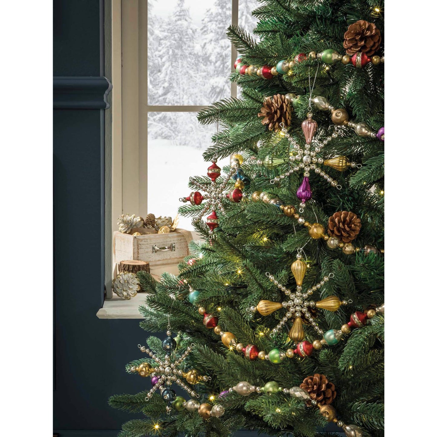 L´Oca Nera Christmas artificial tree 210cm incl. 370 leds green