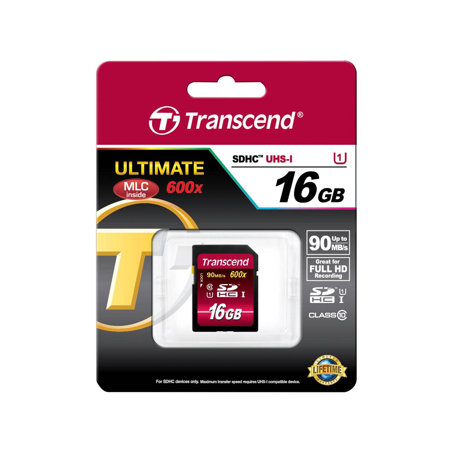 Transcend SDHC 16GB Class10 UHS-I 600x Ultimate