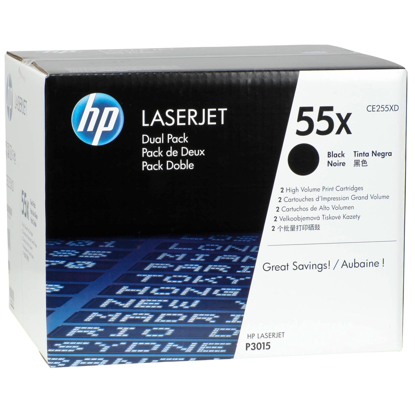 HP Toner CE 255 XD Twin Pack black No. 55 X