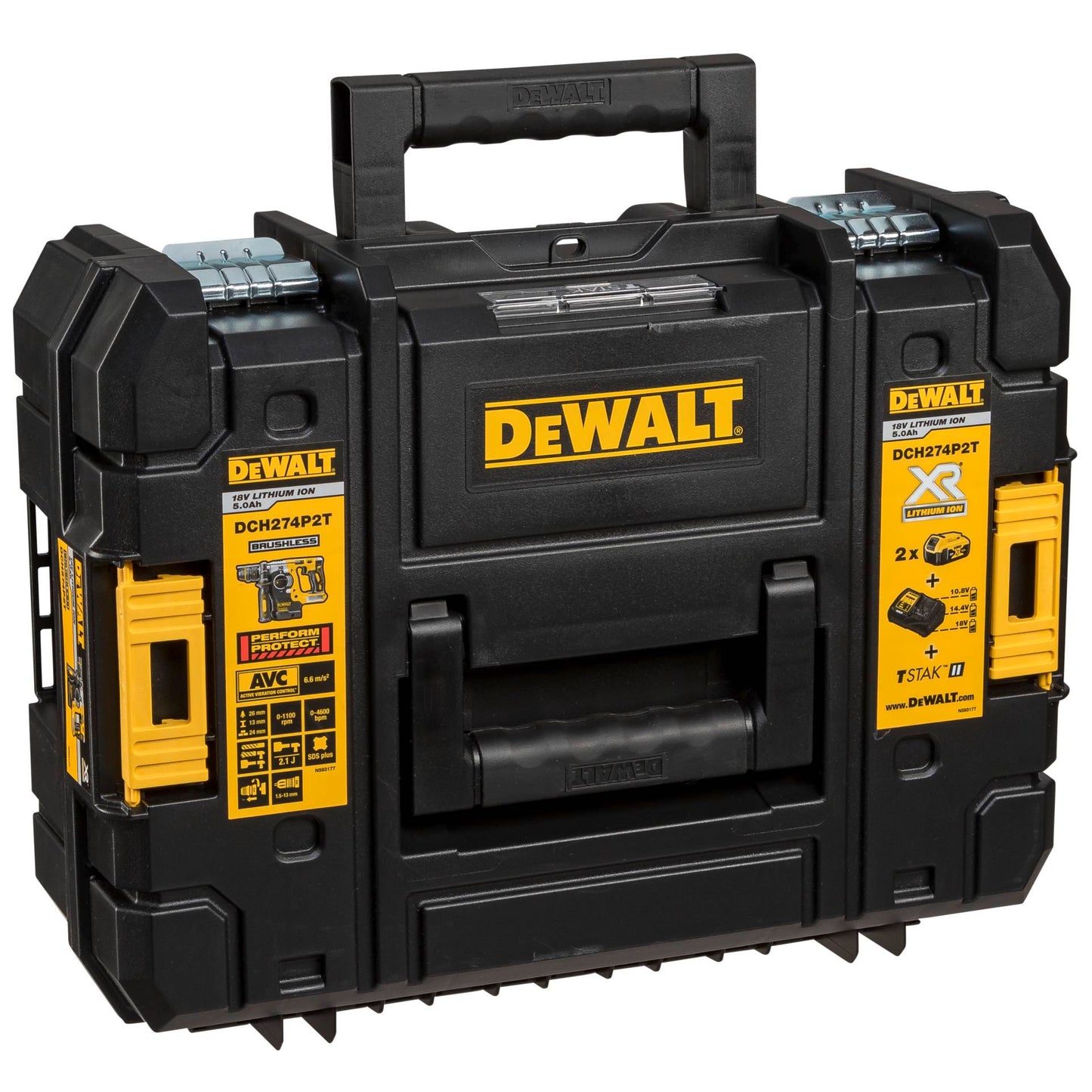DeWalt DCH274P2T-QW cordless combi hammer