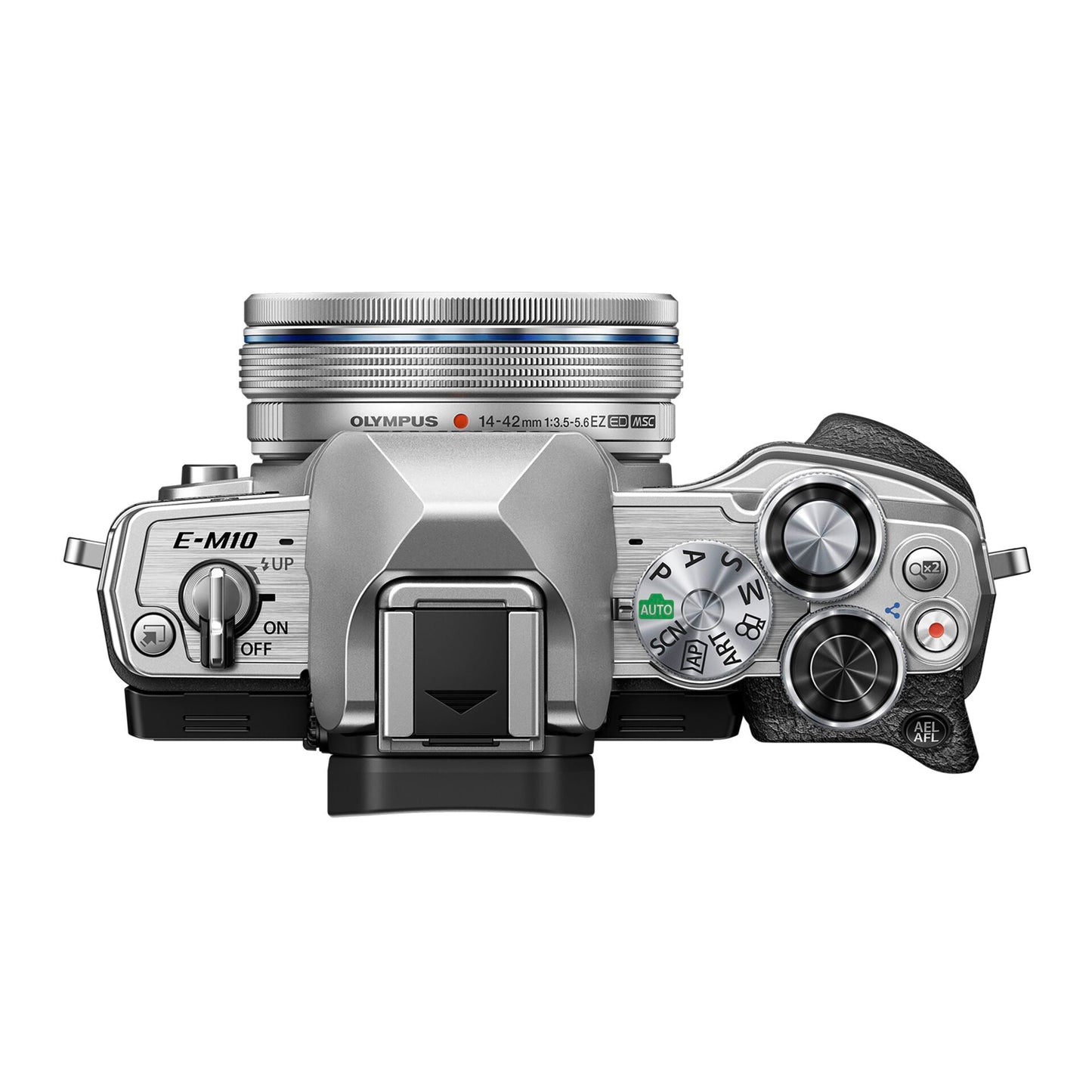 Olympus OM-D E-M10 Mark IV Kit + 14-42 Pancake Zoom silver