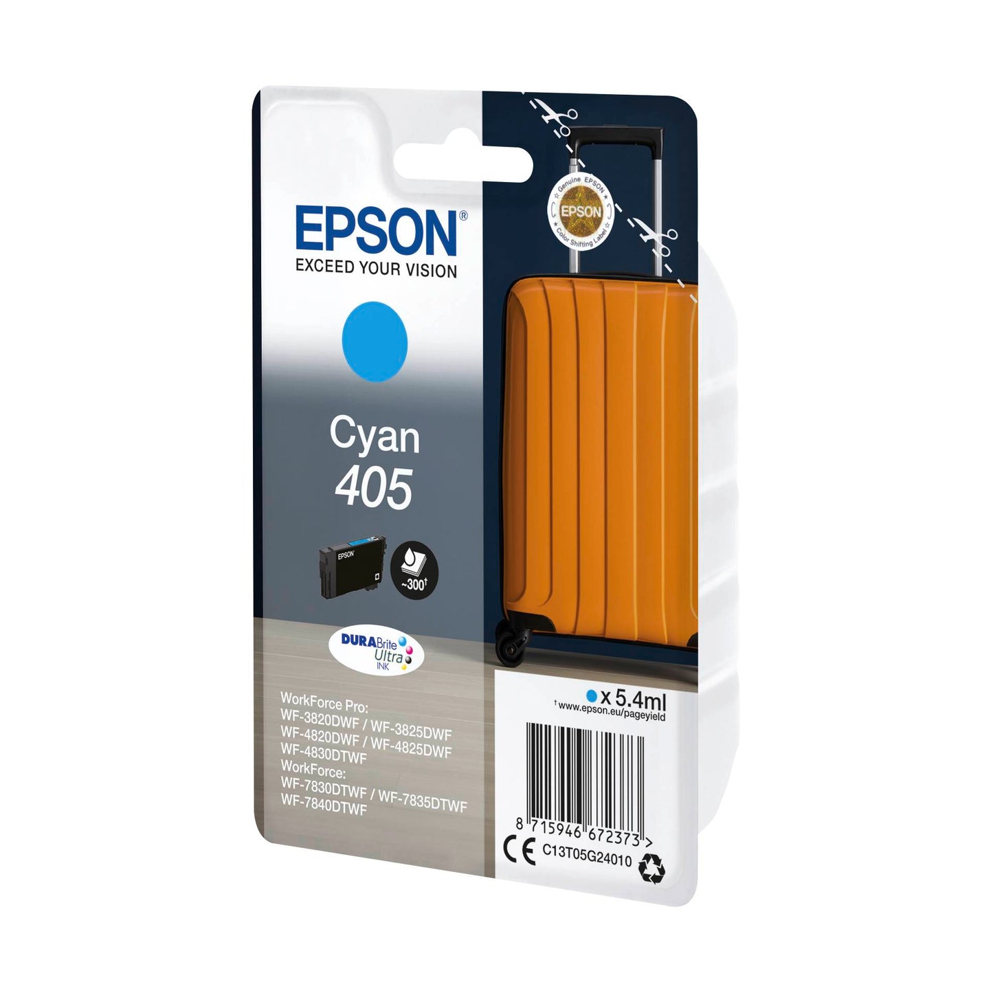 Epson ink cartridge cyan DURABrite Ultra Ink 405 T 05G2