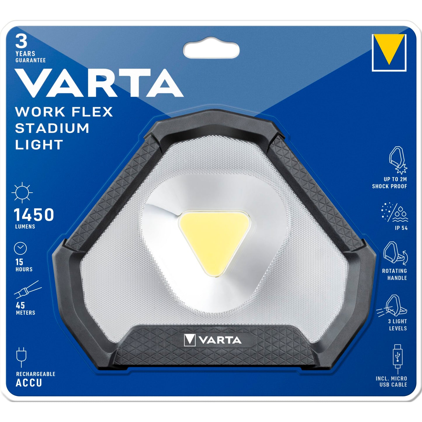Varta Work Flex Stadium Light with Battery