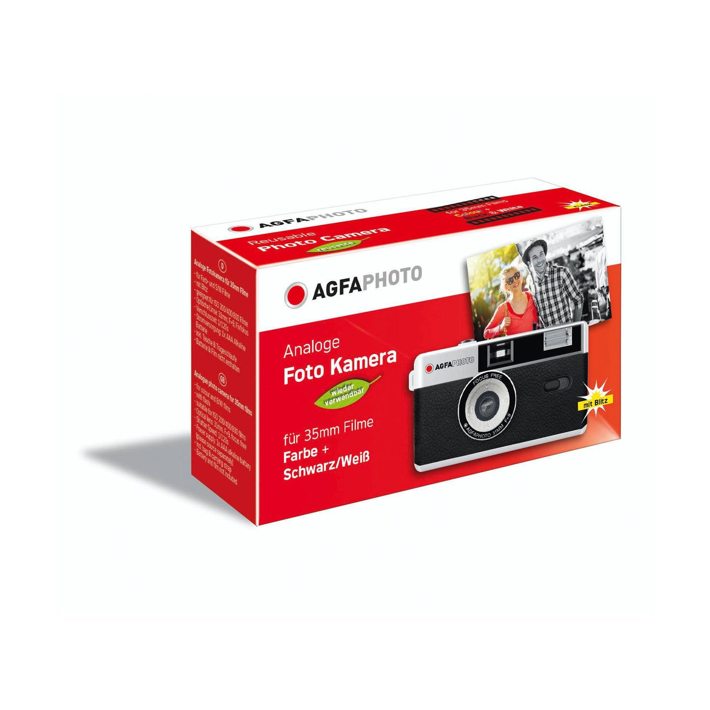 Agfaphoto Reusable Photo Camera 35mm black