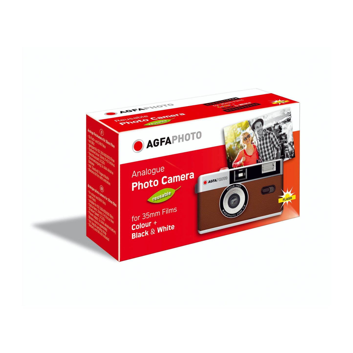 Agfaphoto Reusable Photo Camera 35mm brown