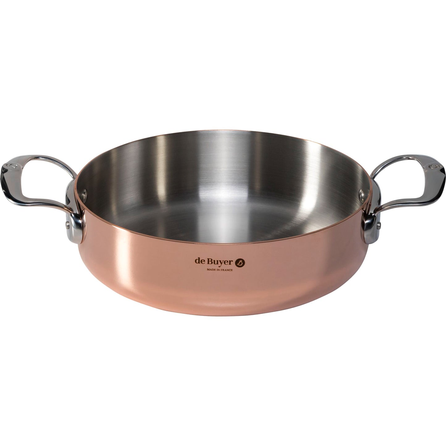 De Buyer Prima Matera Saucepot copper/steel low 24cm induction