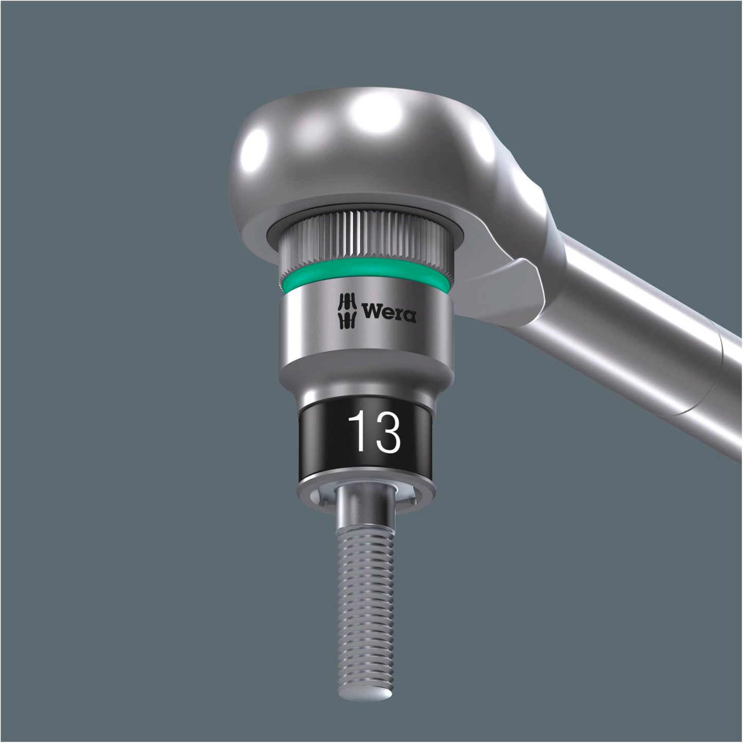 Wera 8100 SA 12HF Zyklop Ratchet Set Switch Lever 1/4 , metric