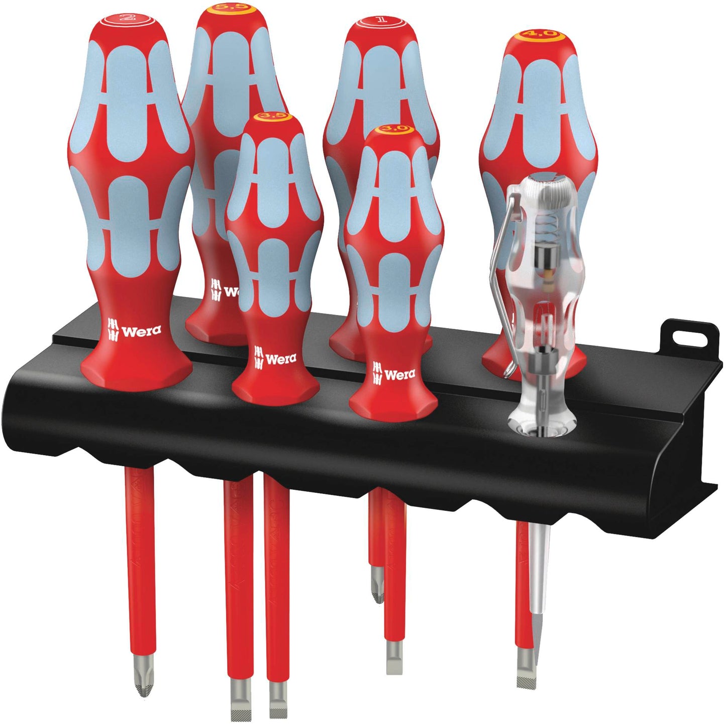 Wera 3160 i/7 Screwdriver Set Stainless Steel + Rack
