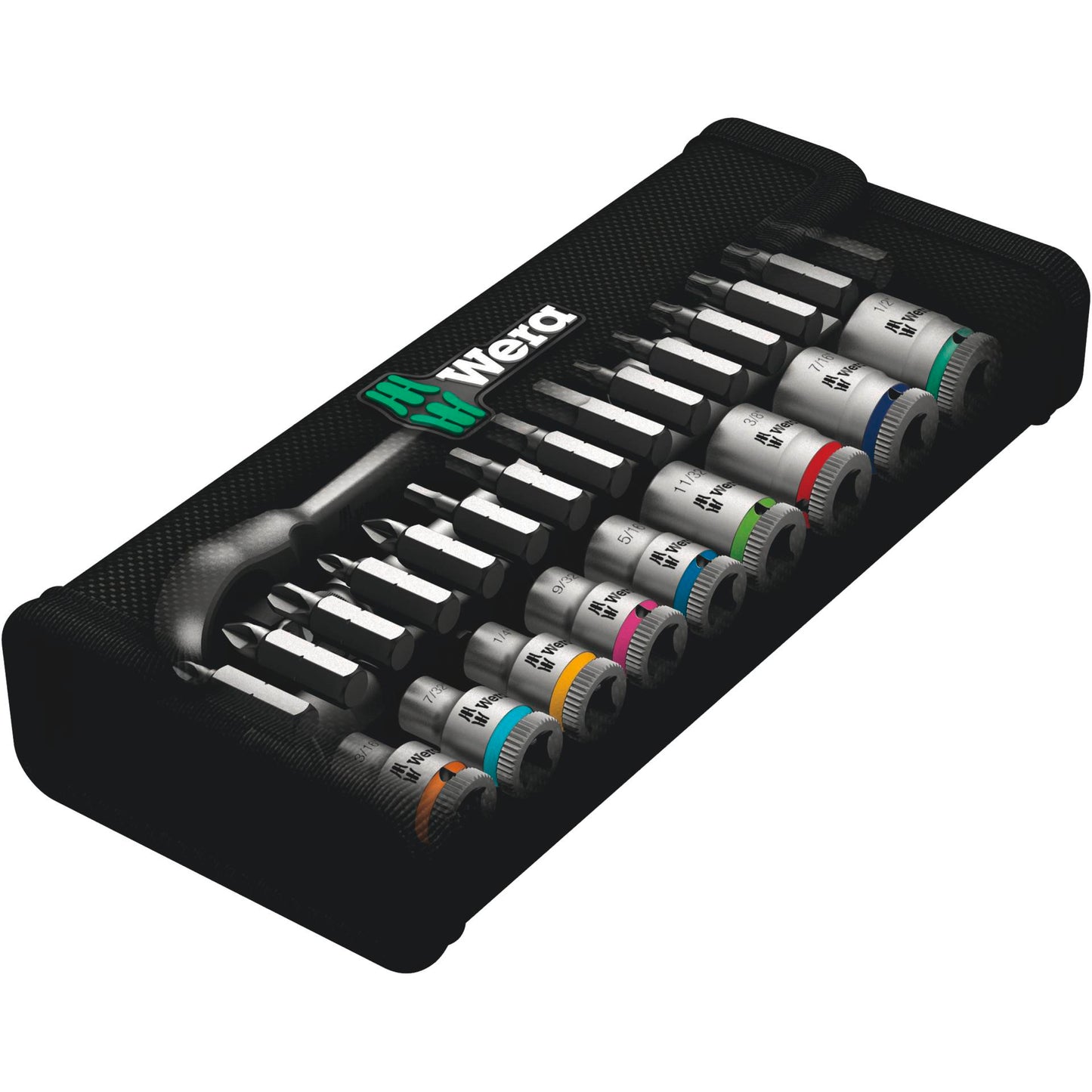 Wera 8100 SA 10 Zyklop Metal Ratchet Push Through 1/4 imperi