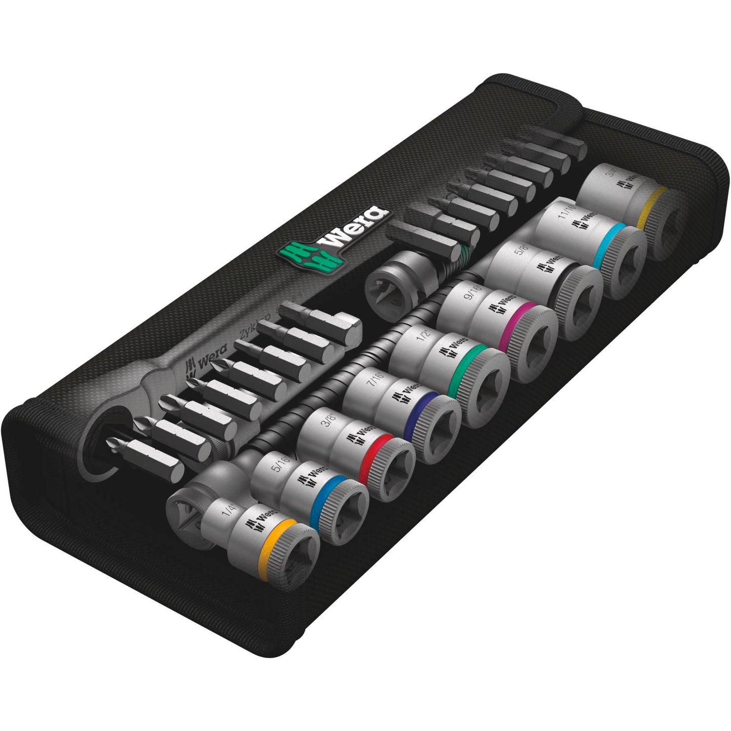 Wera 8100 SB 11 Zyklop Ratchet Set Switch Lever 3/8 imperial