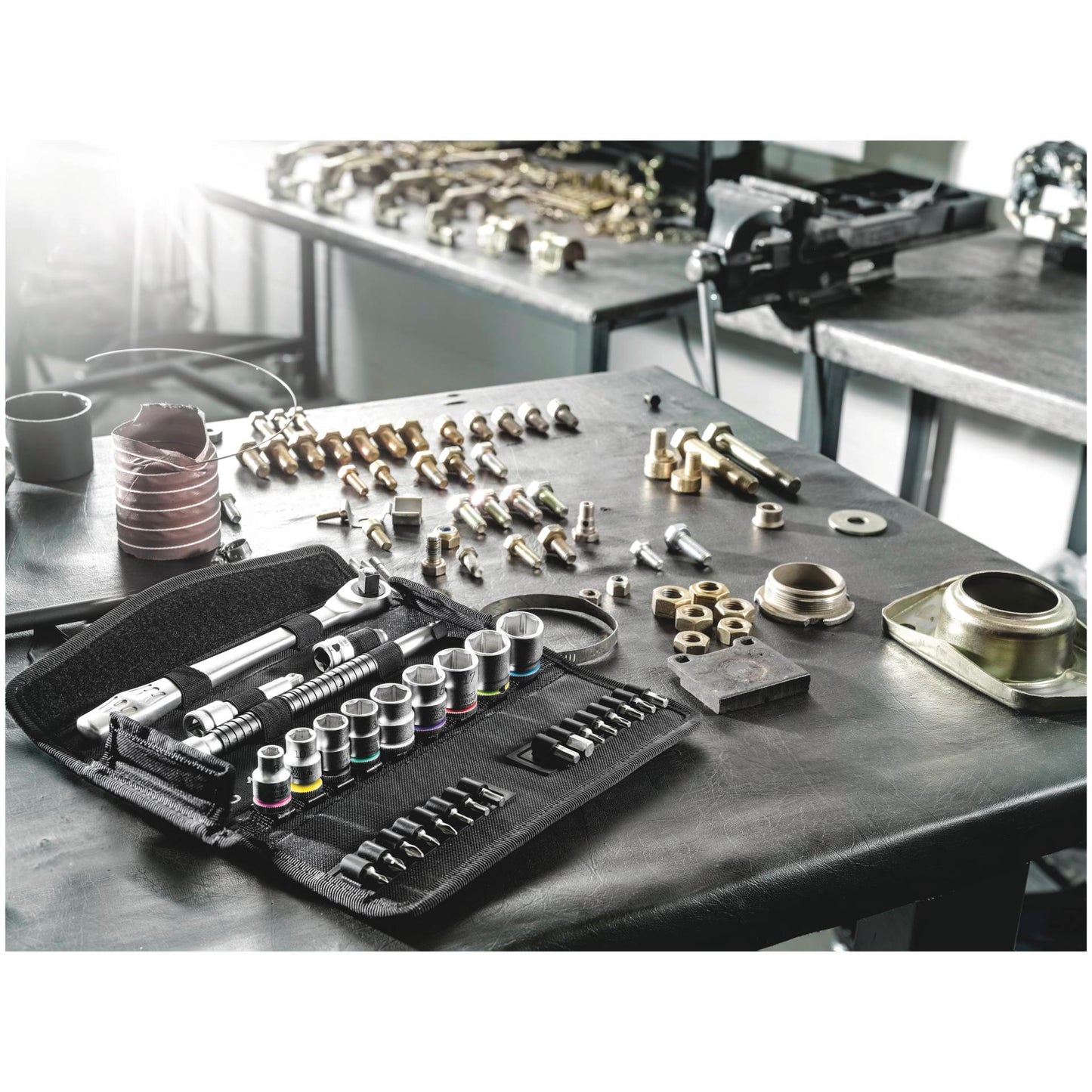 Wera 8100 SB 11 Zyklop Ratchet Set Switch Lever 3/8 imperial