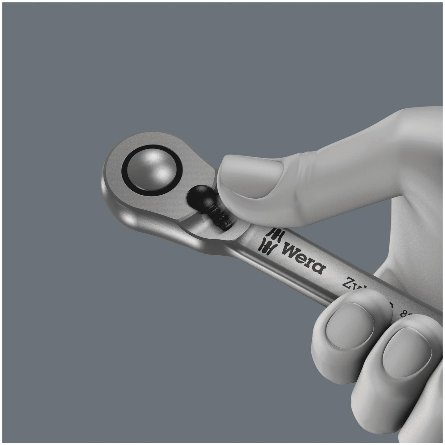 Wera 8100 SB 8 Zyklop Ratchet Switch Lever, 3/8 Drive metric