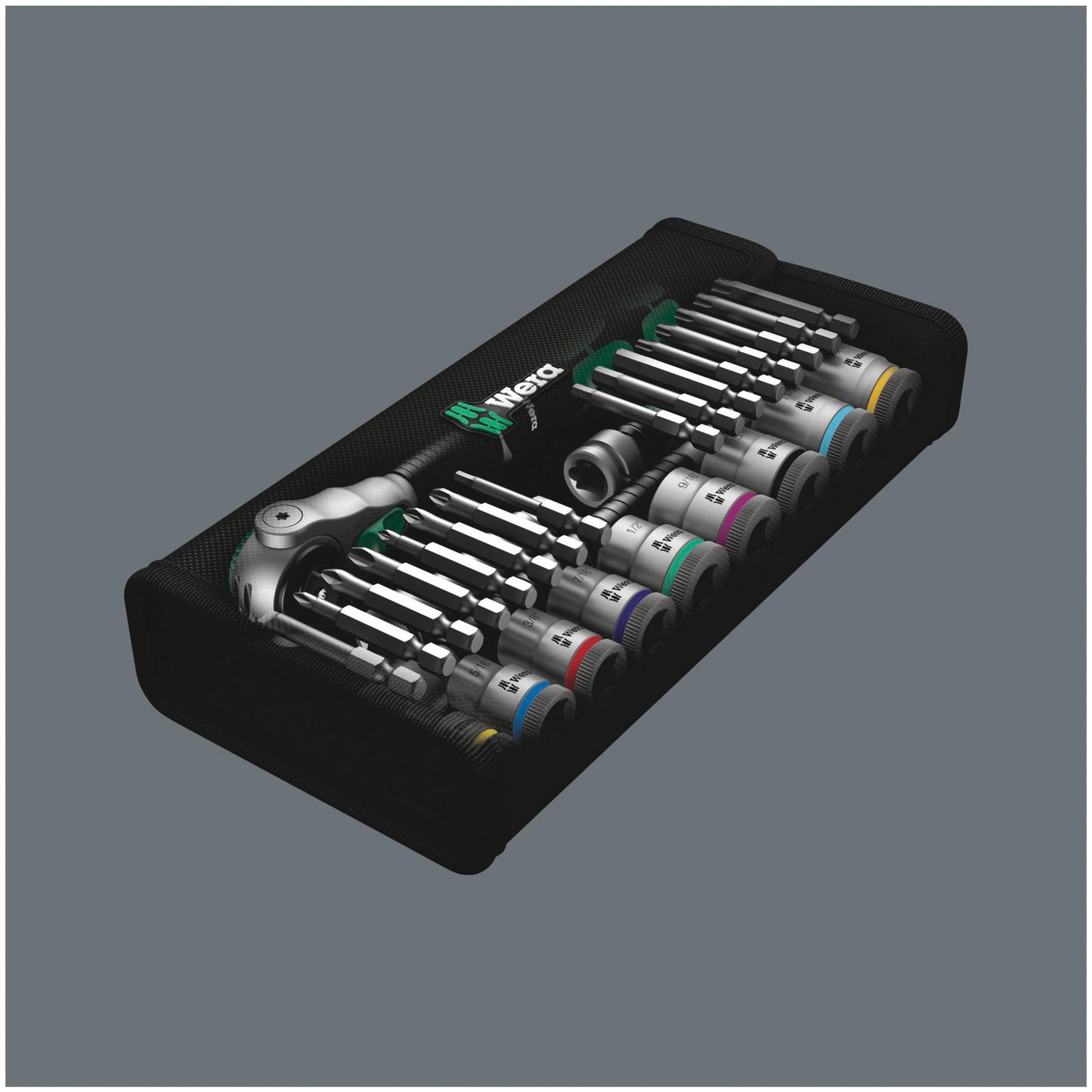 Wera 8100 SB 9 Zyklop Speed Ratchet Set 3/8 Drive imperial