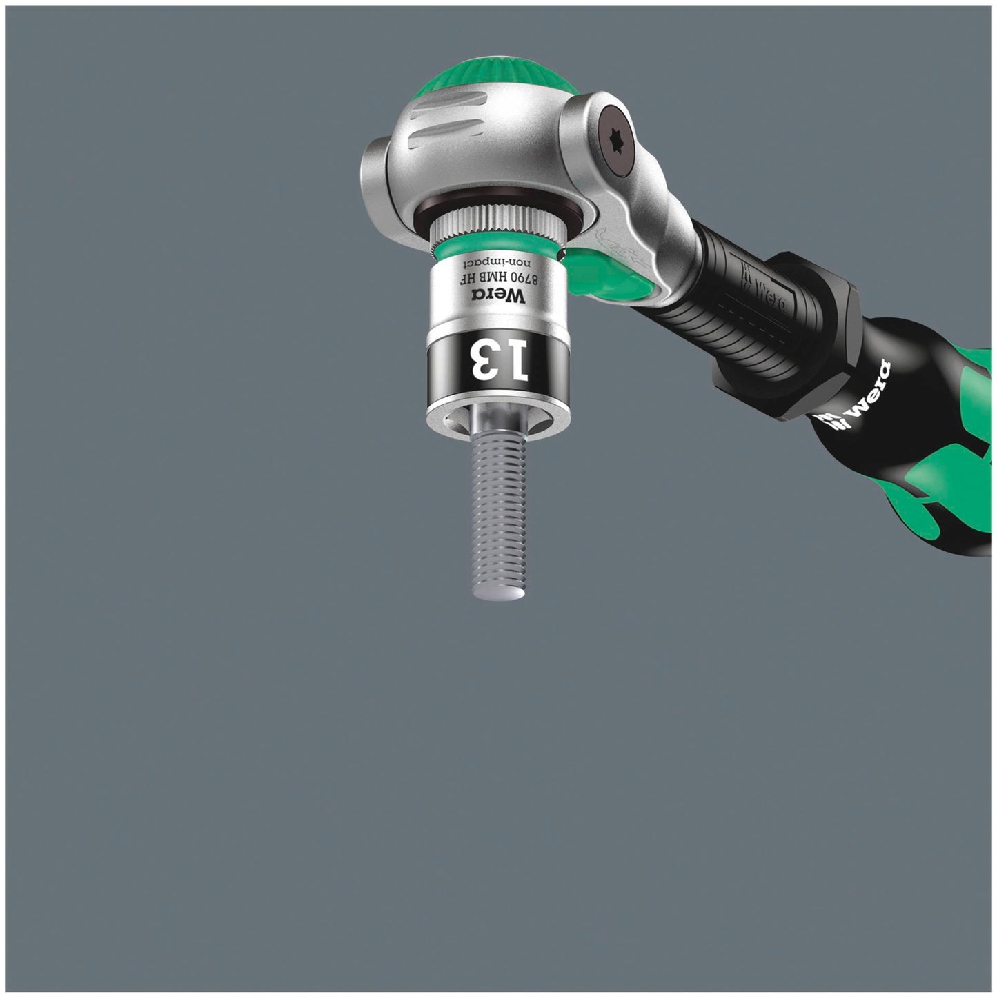 Wera 8100 SB HF 1 Zyklop Ratchet Switch Lever Holding 3/8 metric