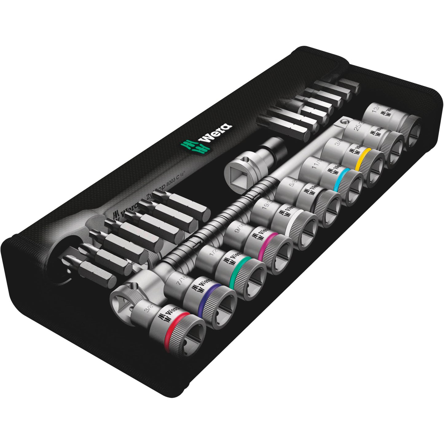 Wera 8100 SC 10 Zyklop Ratchet Push Through Sq. 1/2 imperial