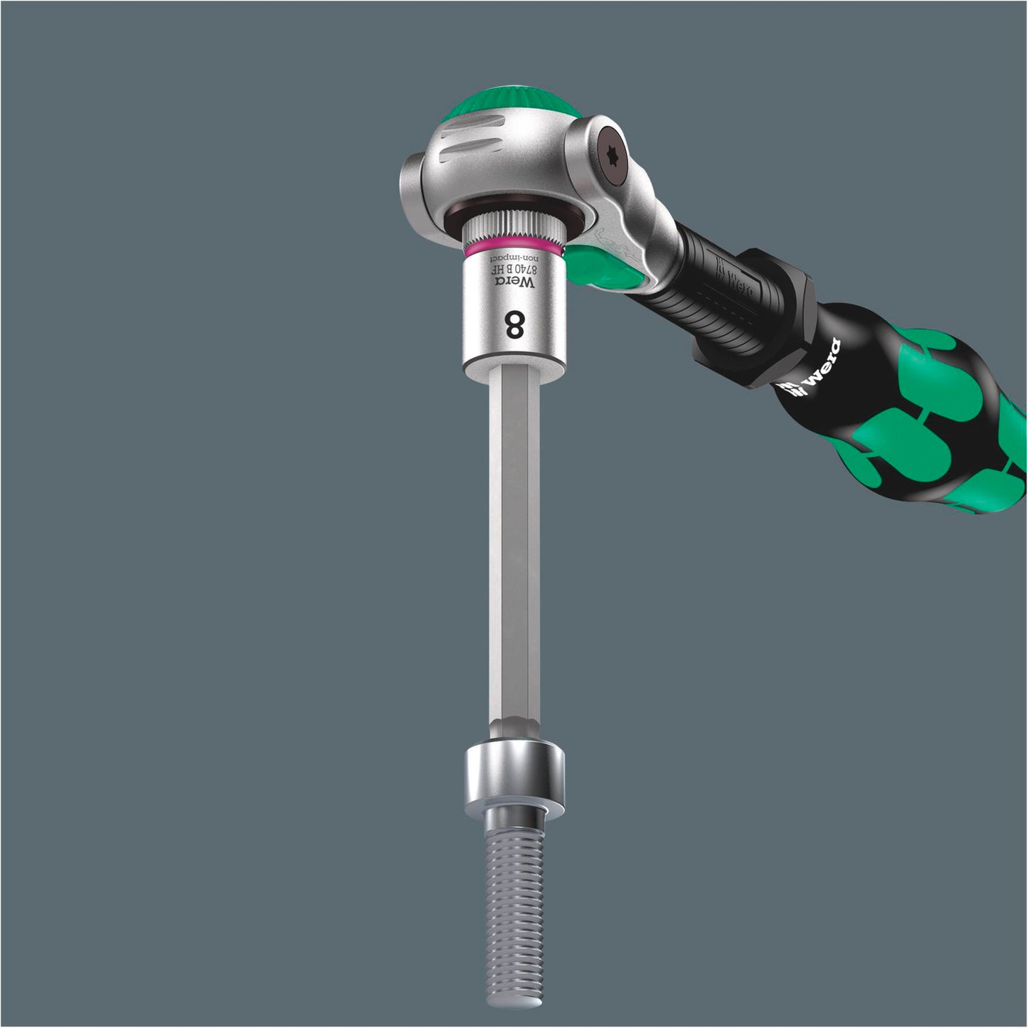 Wera 8740B HF Imperial 1 Zyklop Bit Socket Set holding f. 3/8