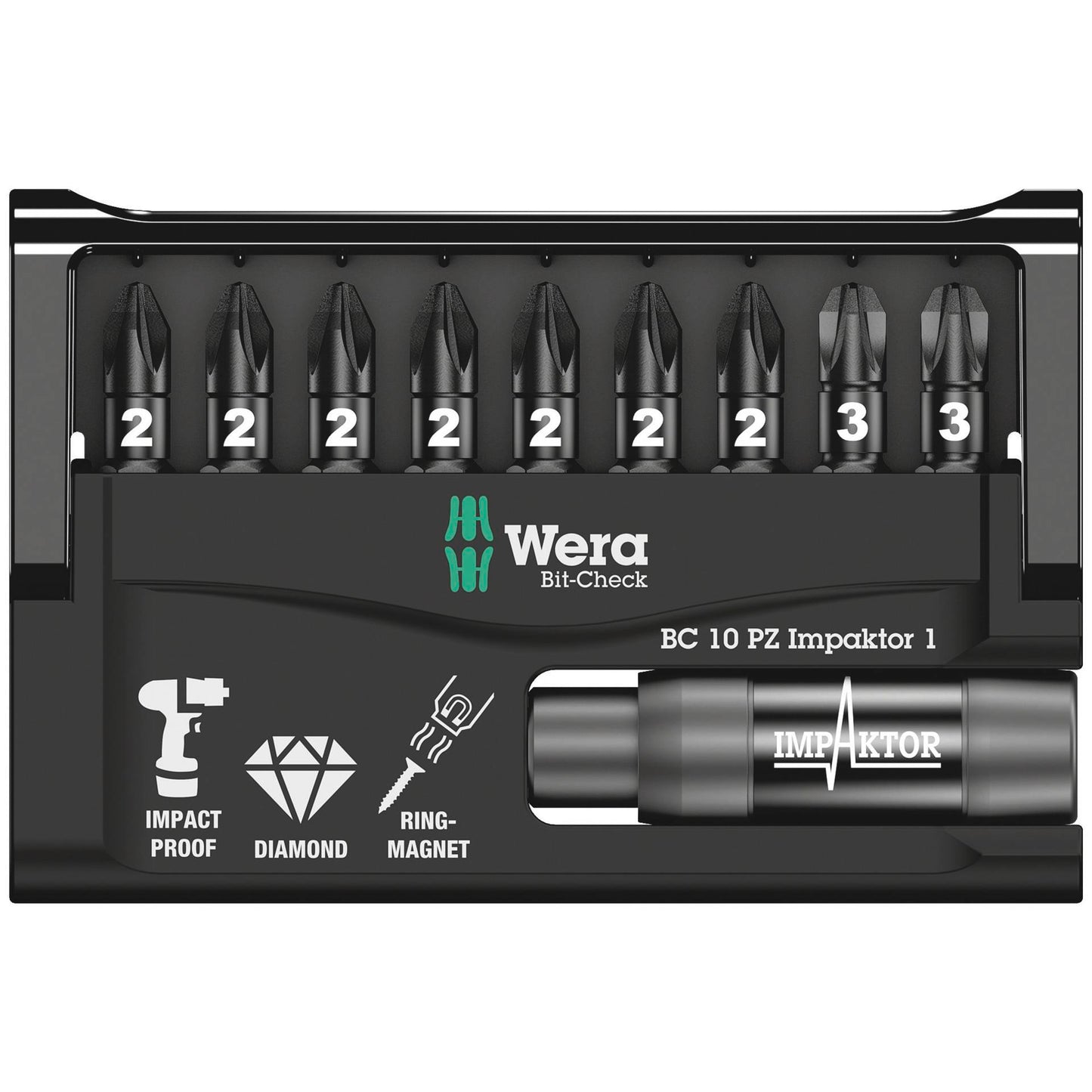 Wera Bit-Check 10 PZ Impaktor 1