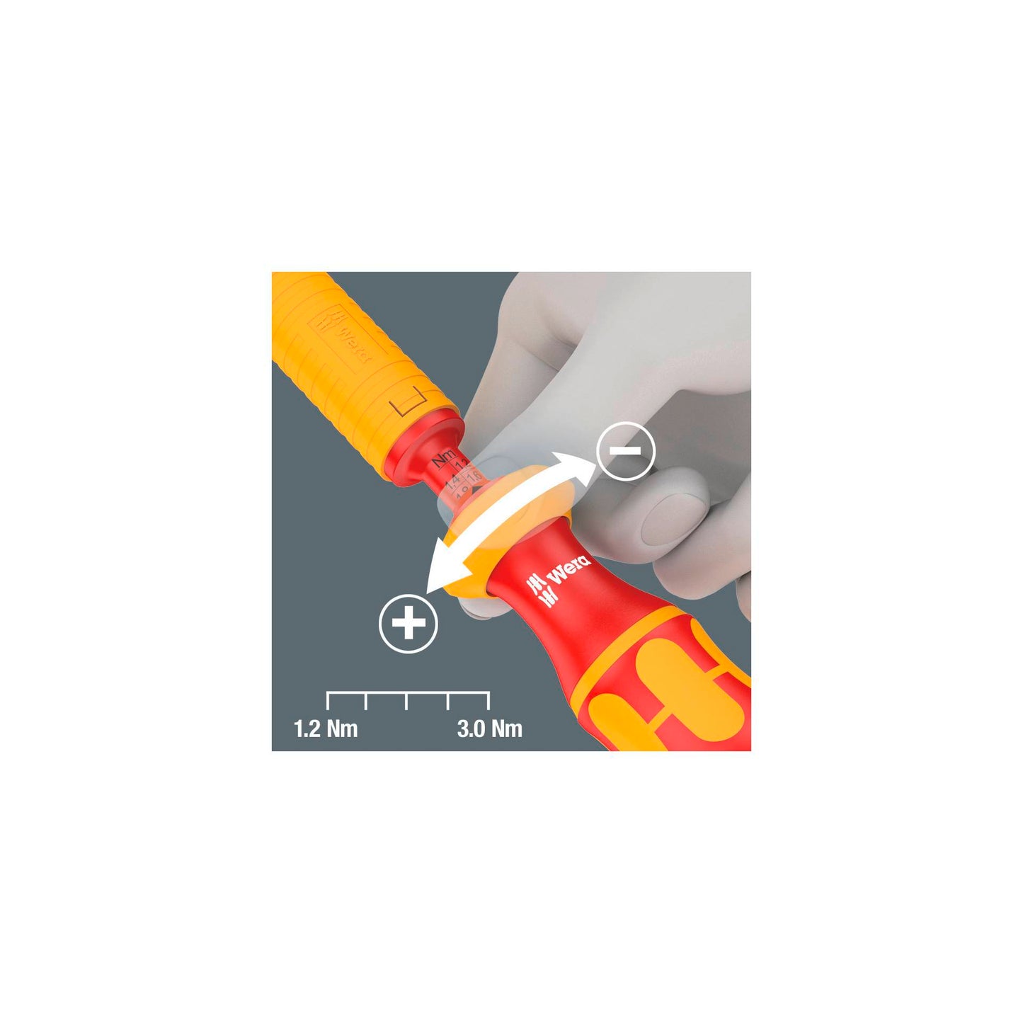 Wera Kraftform Kompakt VDE 15 Torque 1,2-3,0 Nm extra slim1