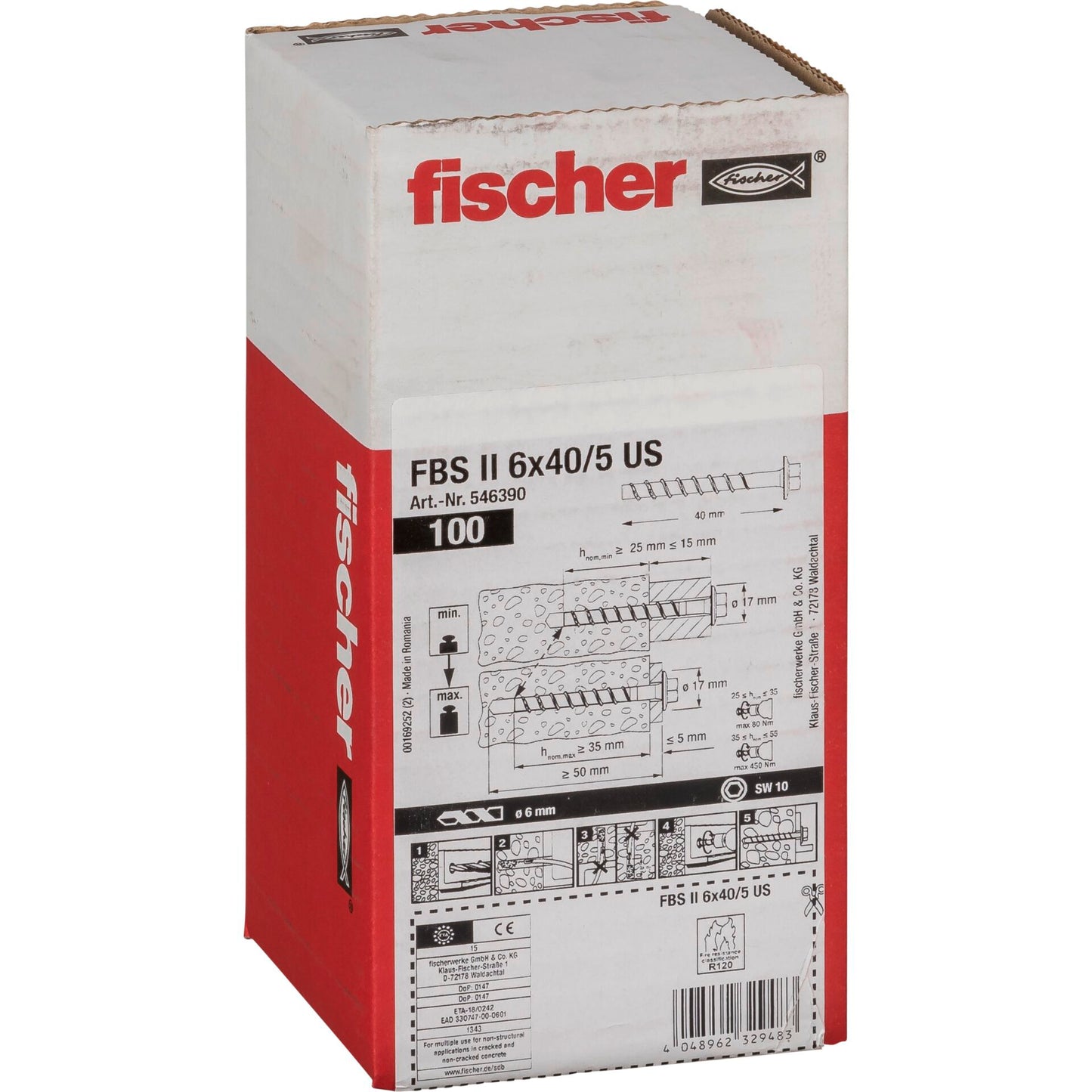 Fischer ULTRACUT FBS II 6x40/5 US 100 pcs.