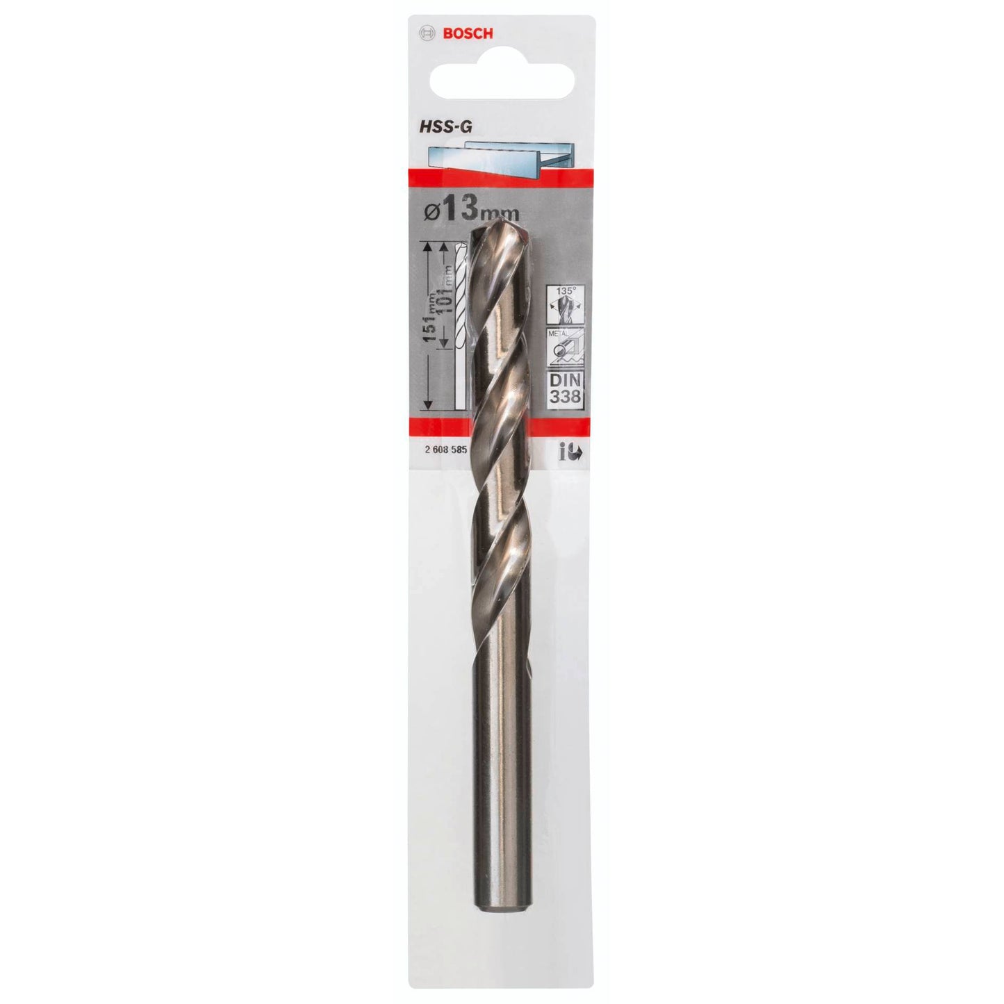 Bosch 1 Metal Drill Bits HSS-G 13,0x101x151mm