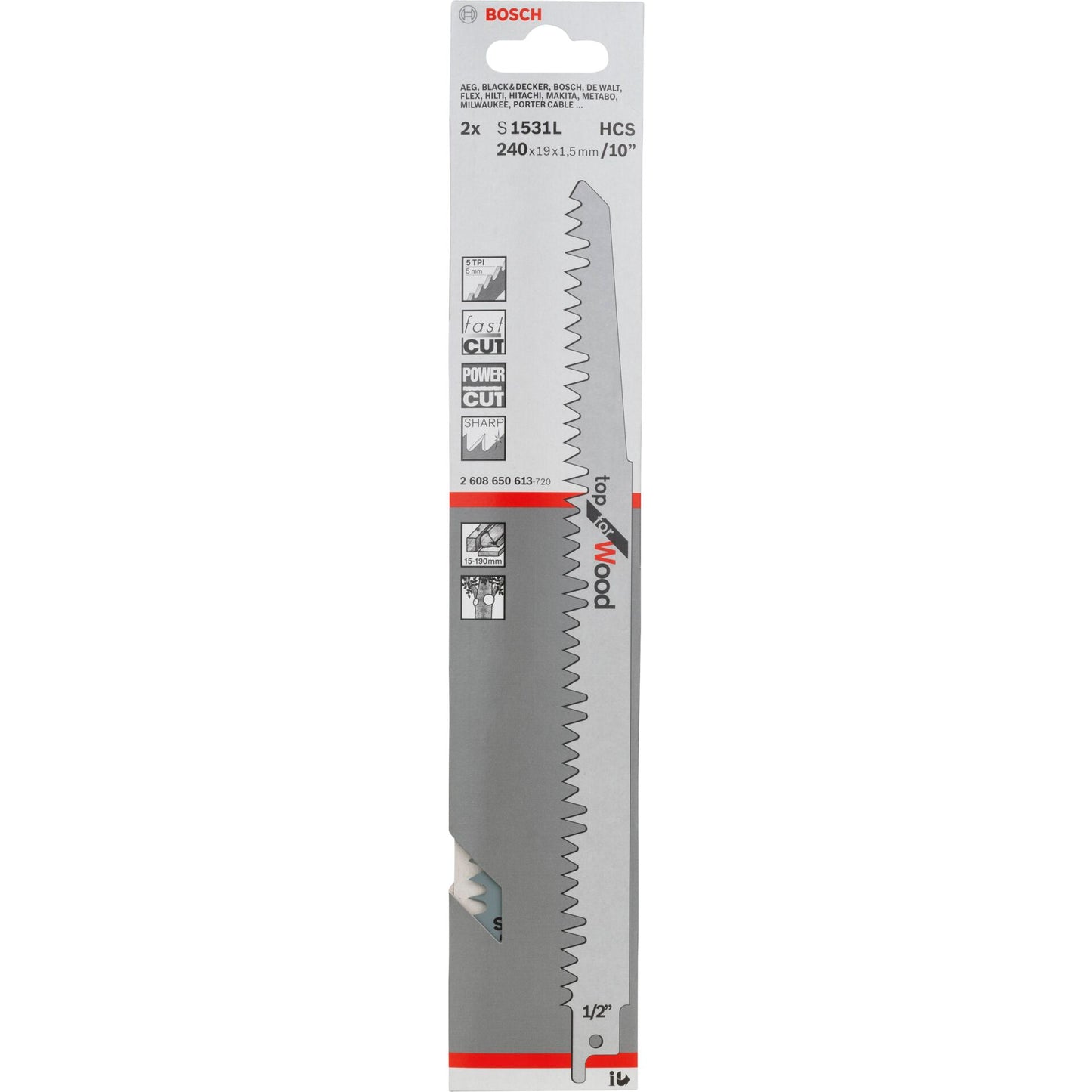 Bosch 2 Saw Blade S1531L