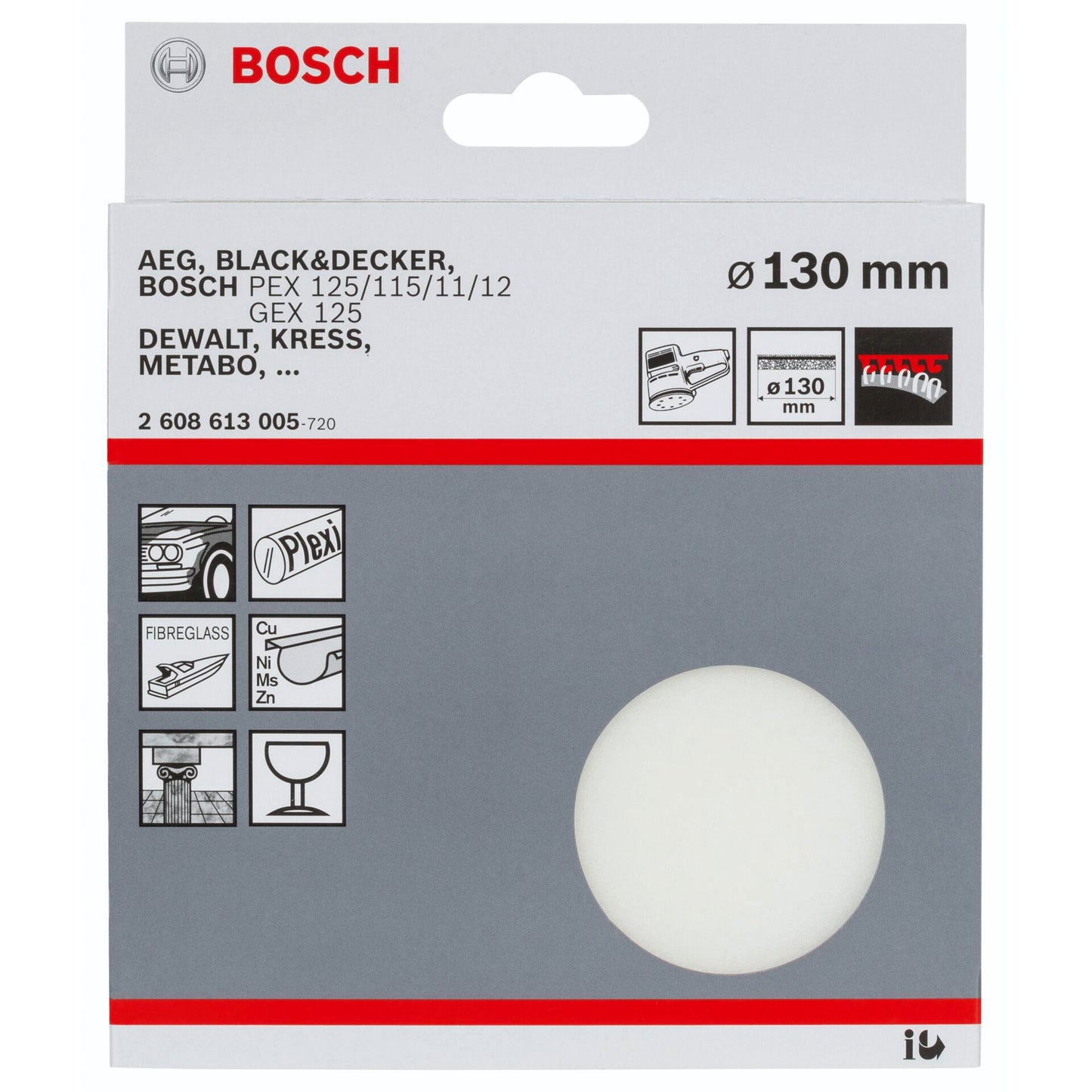 Bosch Polishing Sponges 130mm 1x