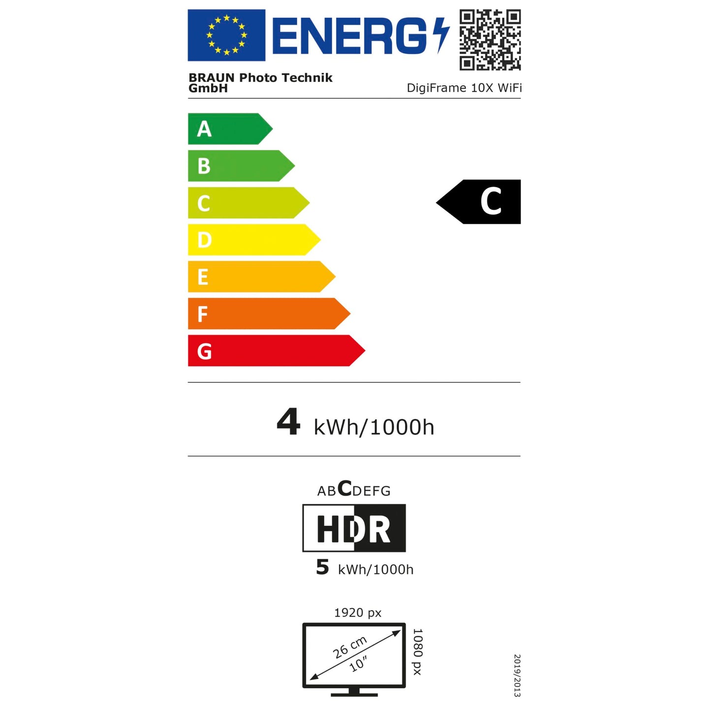 Braun DigiFrame 10X WiFi 25,7cm (10,1 )