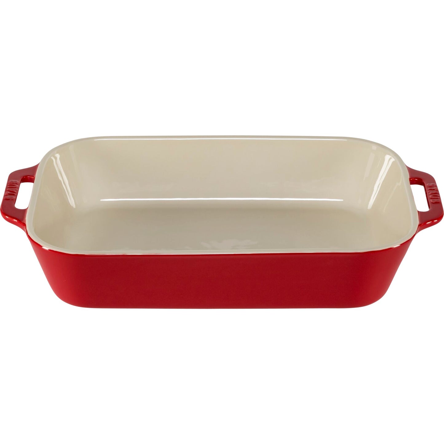 Staub Oval Dish Ceramic, Cherry Red, 34x24cm