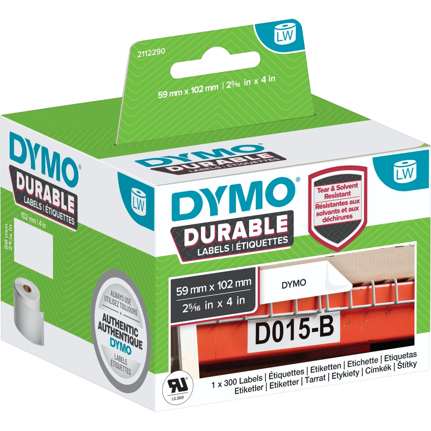 Dymo LW Durable 59 x 102 mm 1x 300 pcs